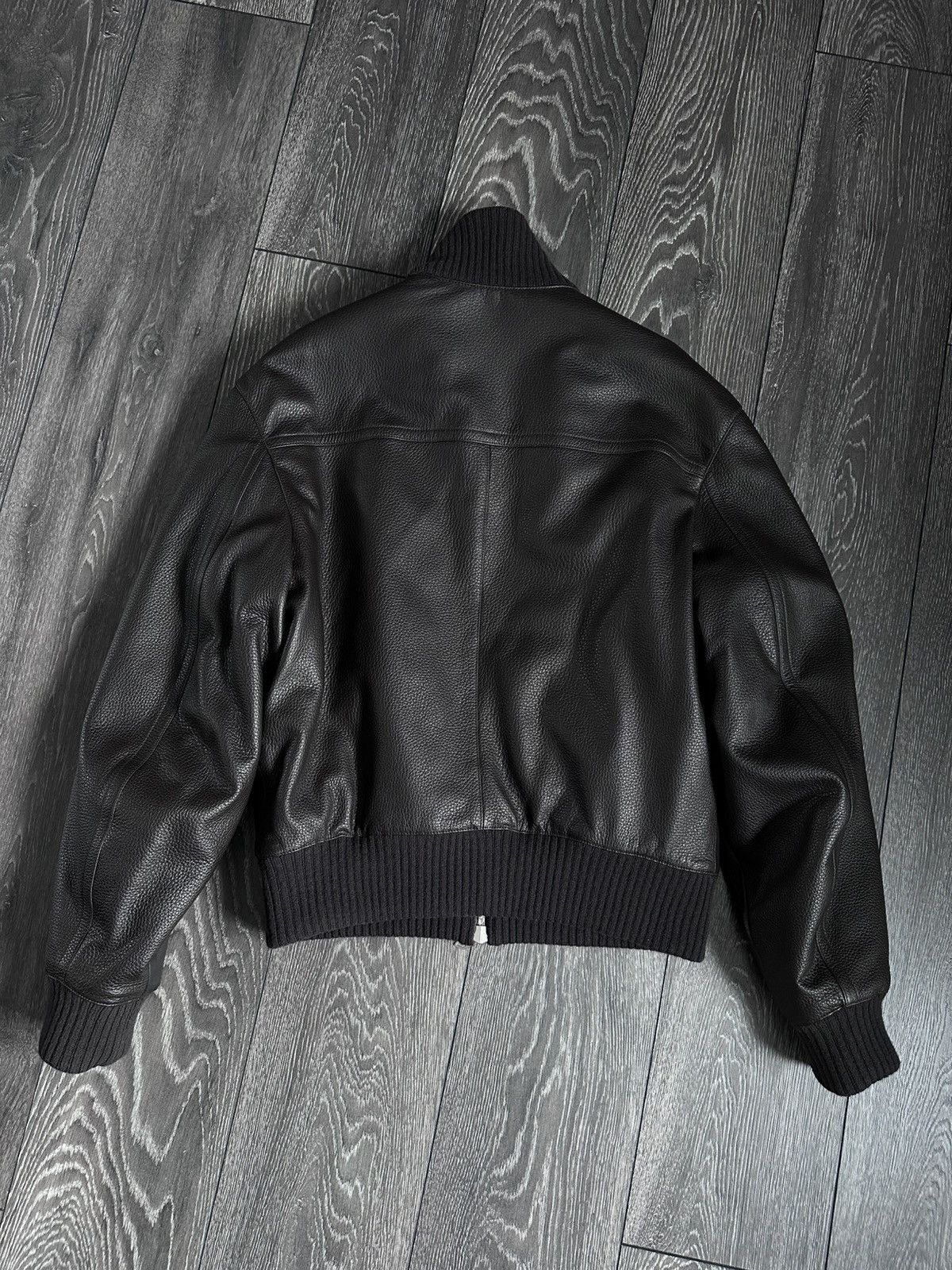 Hermes hermes maxi leather patch ribbed bomber jacket Size US L / EU 52-54 / 3 - 6 Thumbnail