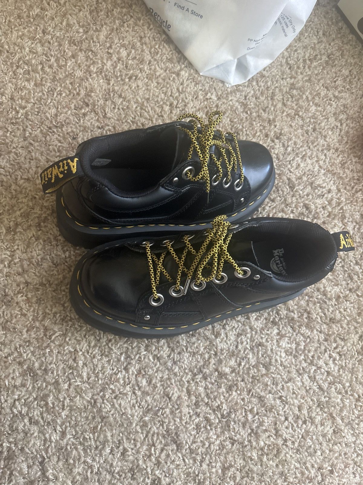 Other Doc Martin 5 eye max buttero leather platforms Size US 7 / IT 37 - 2 Thumbnail