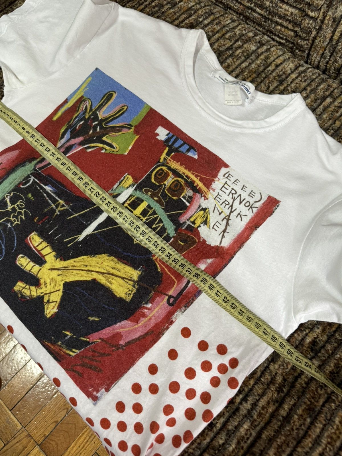 Comme des Garcons Comme des Garcons Jean Michel Basquiat Printed Logo T Shirt Size US M / EU 48-50 / 2 - 11 Thumbnail