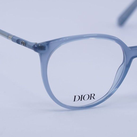 Dior 🕶️ New Dior MINI CD O B1I 3000 Eyeglasses - Shiny Blue Size ONE SIZE - 4 Thumbnail