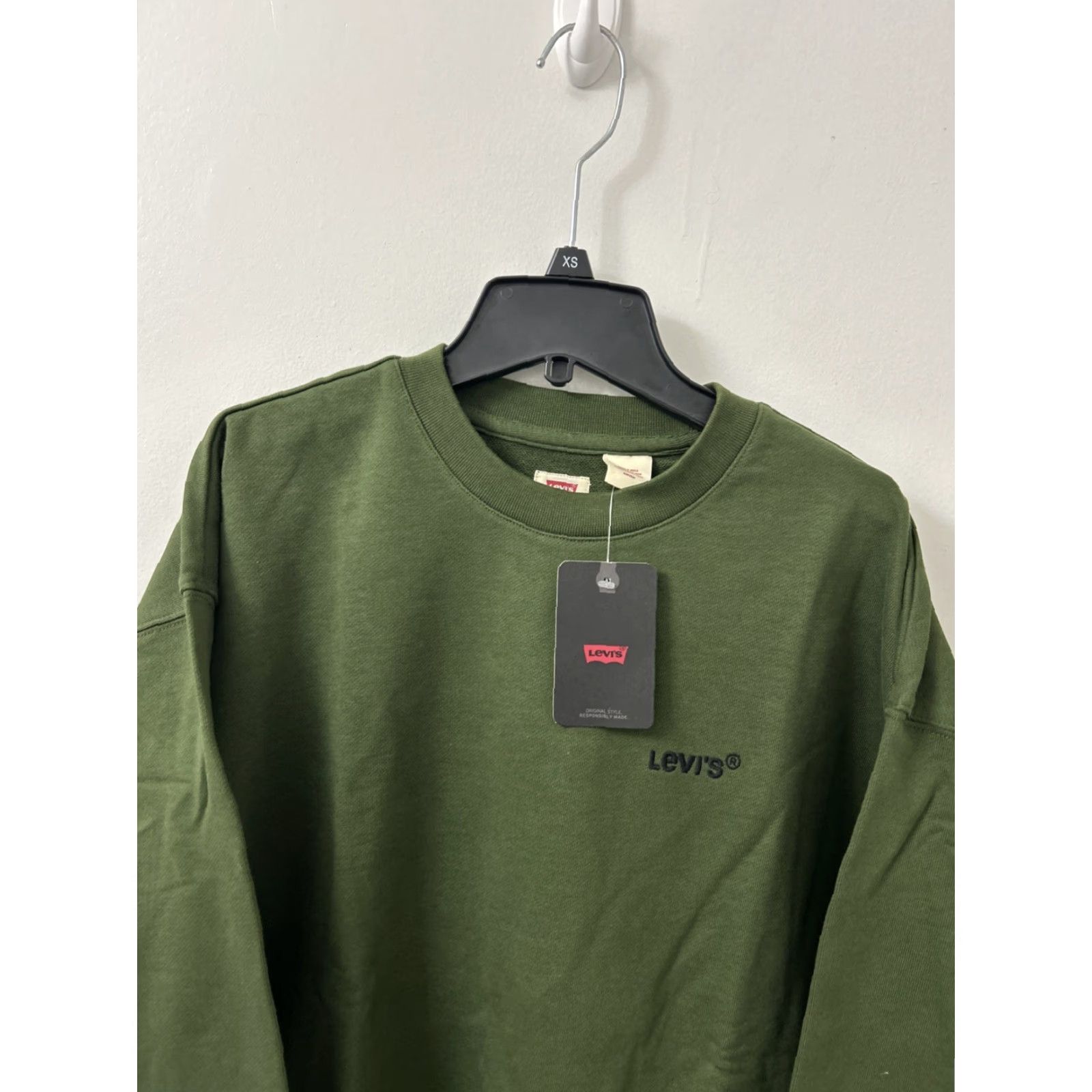 Levi's VINTAGE Levi's Crewneck Sweatshirt Mens Small Green Embroidered Logo Pullover L/S Size US S / EU 44-46 / 1 - 2 Thumbnail