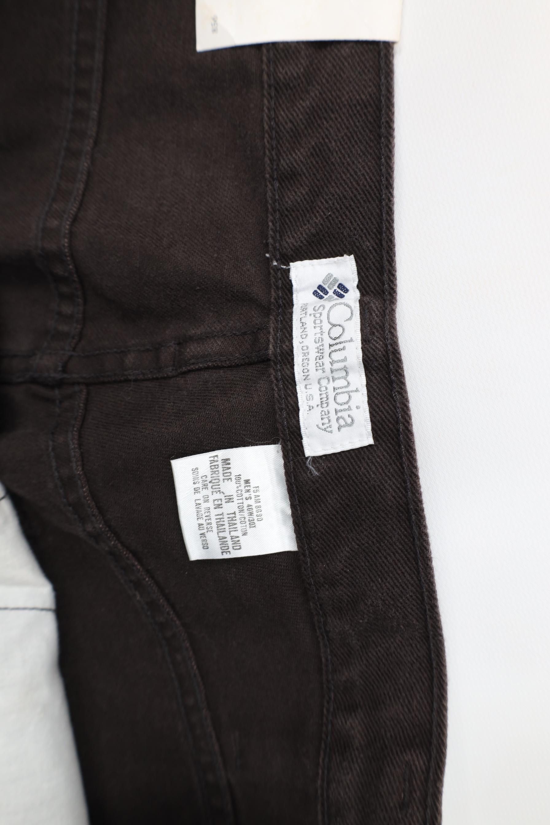 Columbia Deadstock Vintage 90s Columbia Baggy Fit Denim Jeans Brown Size US 40 / EU 56 - 6 Thumbnail
