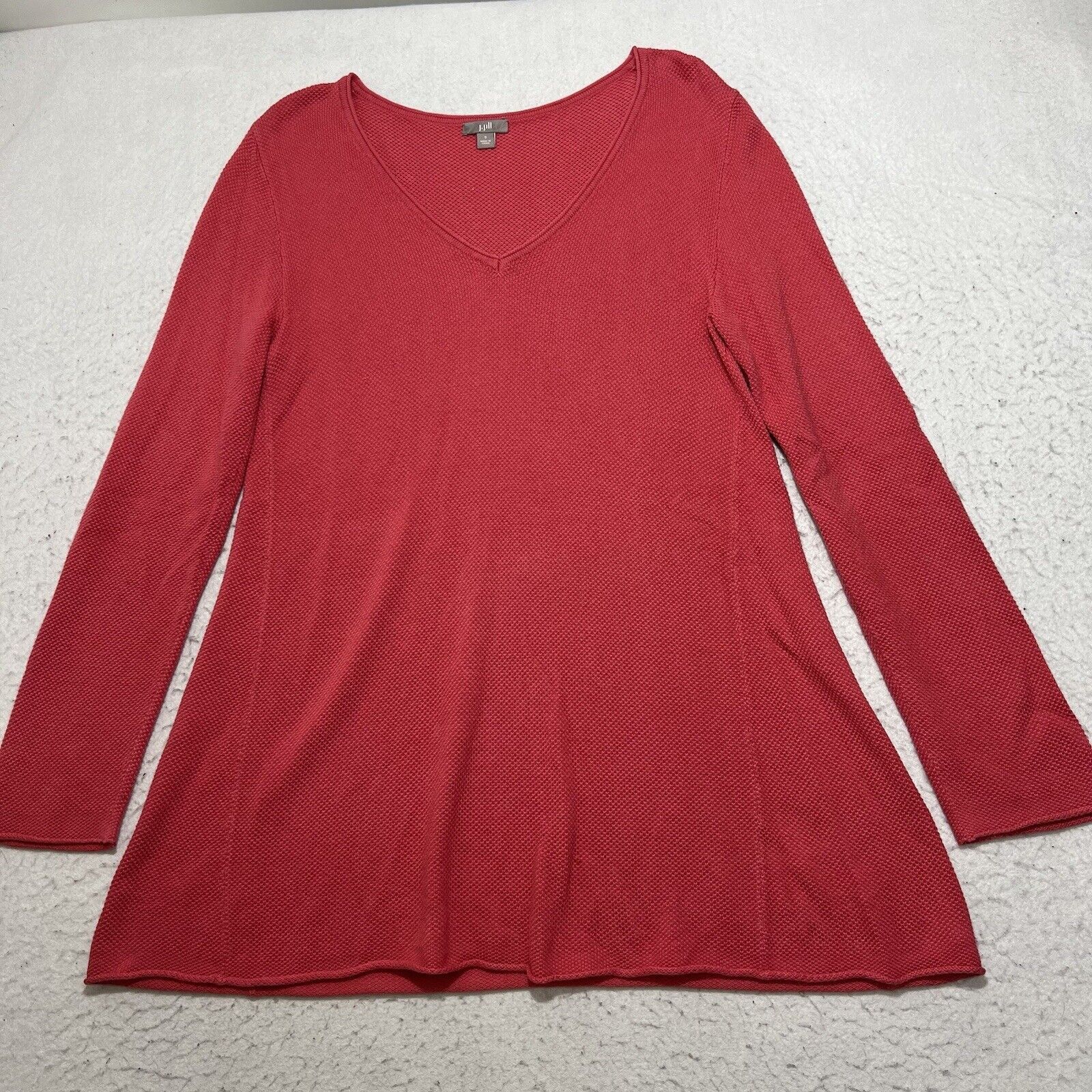 J. Jill J. Jill Coral Pink Pullover A-Line Sweater Long Sleeve Size S / US 4 / IT 40 - 1 Thumbnail