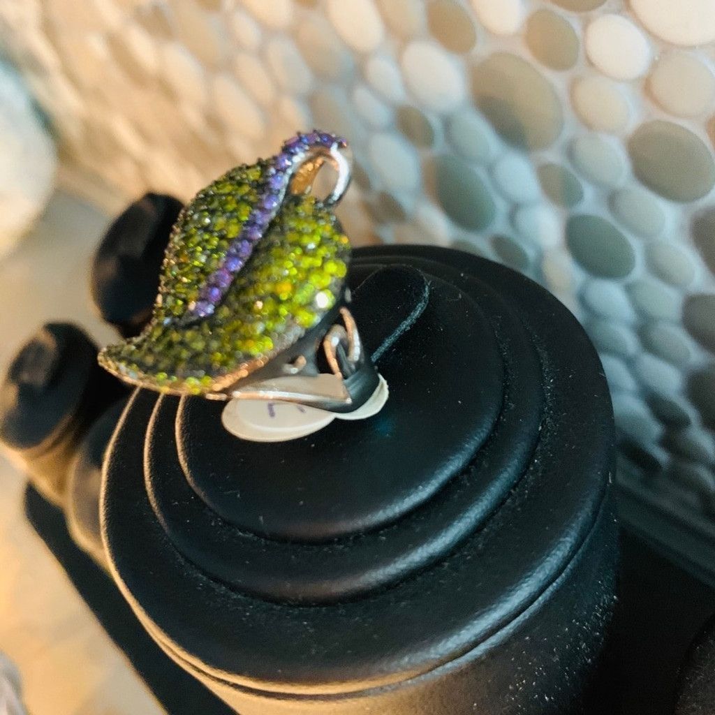 Other 💲💲SALE💲 Sterling Silver Ring w green CZ size 7 Size ONE SIZE - 3 Thumbnail