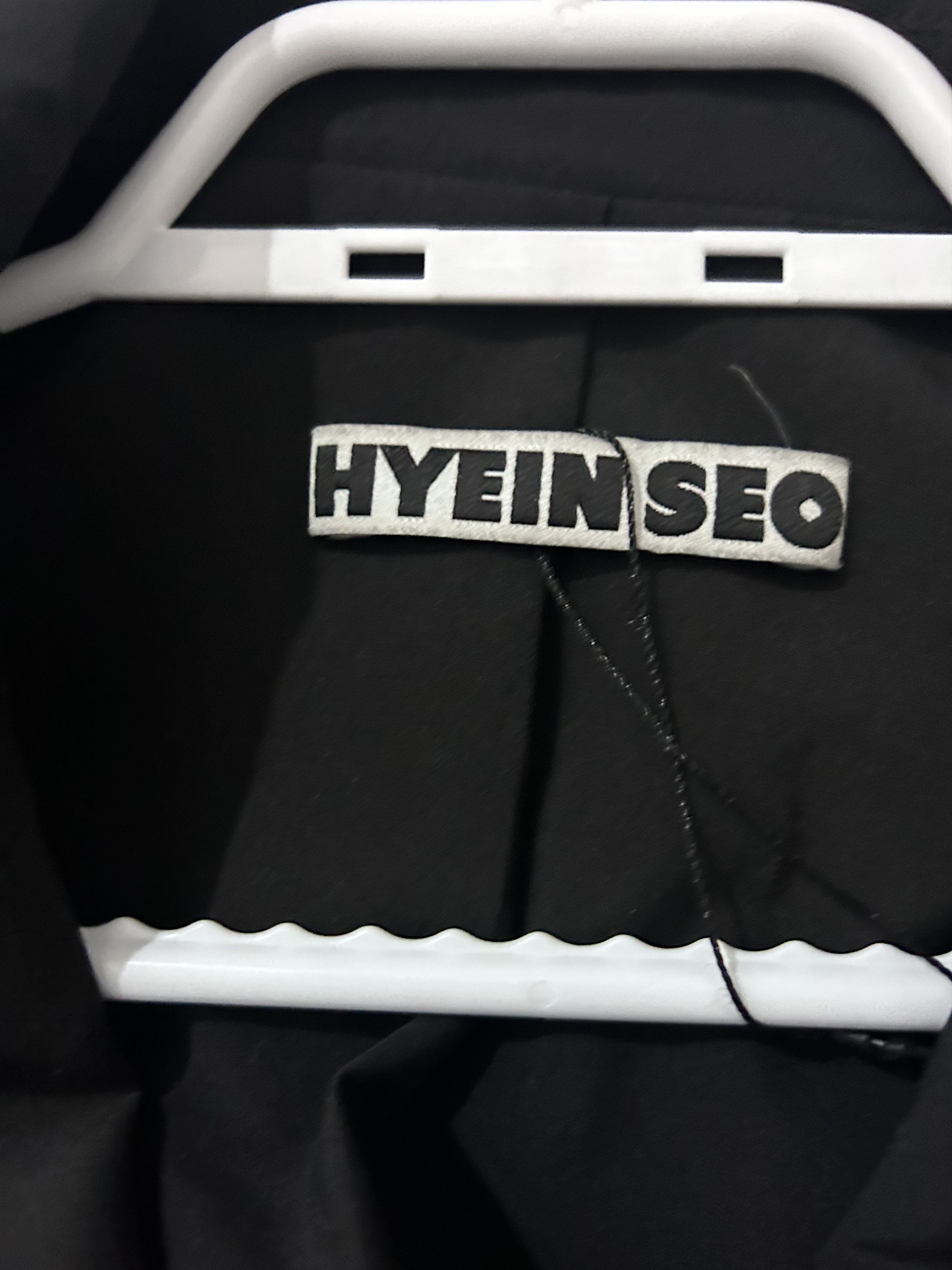 Hyein Seo Hyein Seo Black Unisex Poplin Blazer Size 40R - 3 Thumbnail