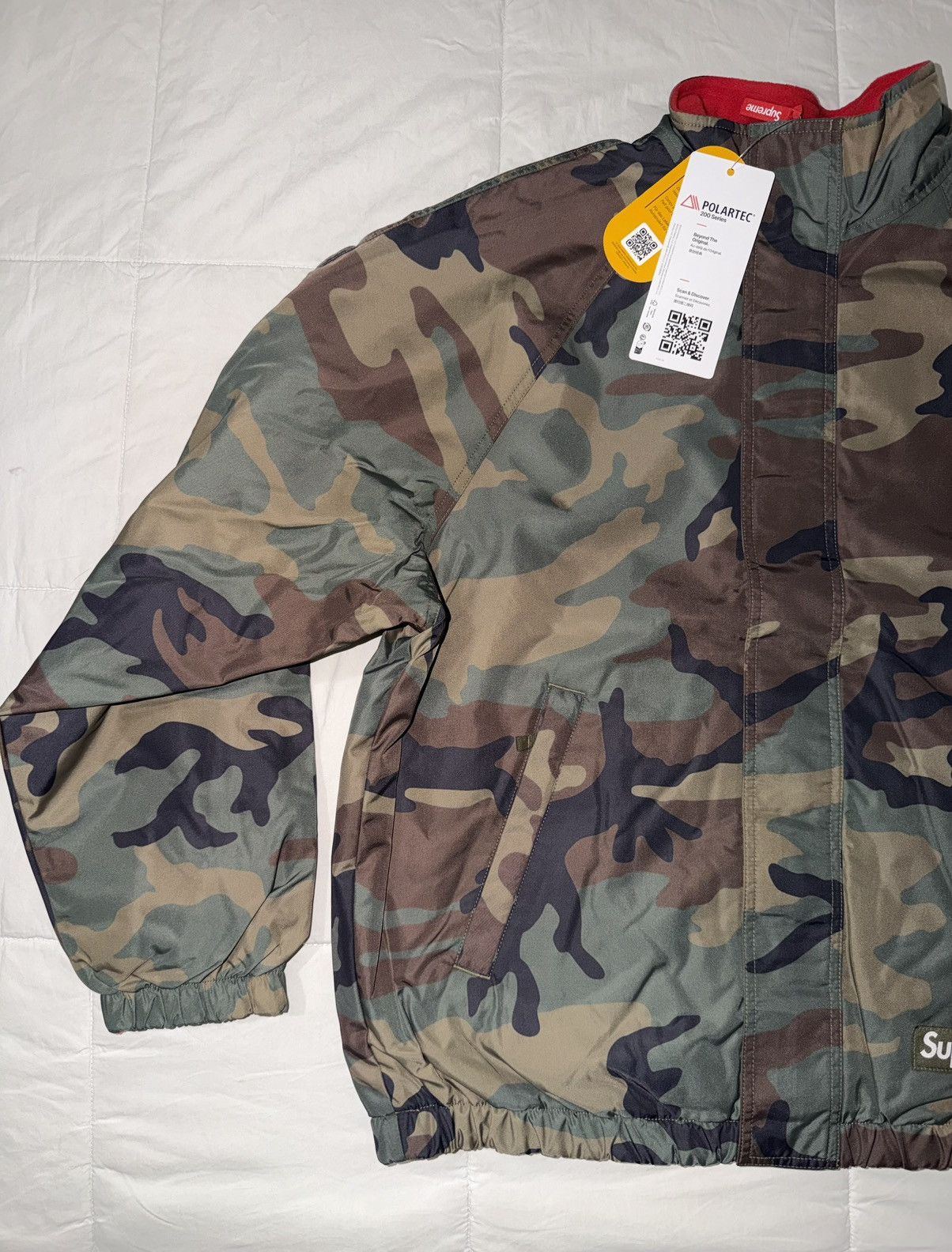 Supreme Supreme Polartec Reversible Track Jacket Woodland Camo (M) Size US M / EU 48-50 / 2 - 3 Thumbnail