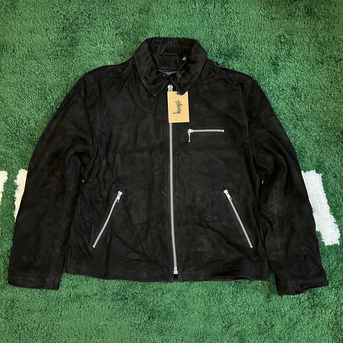 Stussy 8 Ball Suede Bing Jacket | Grailed