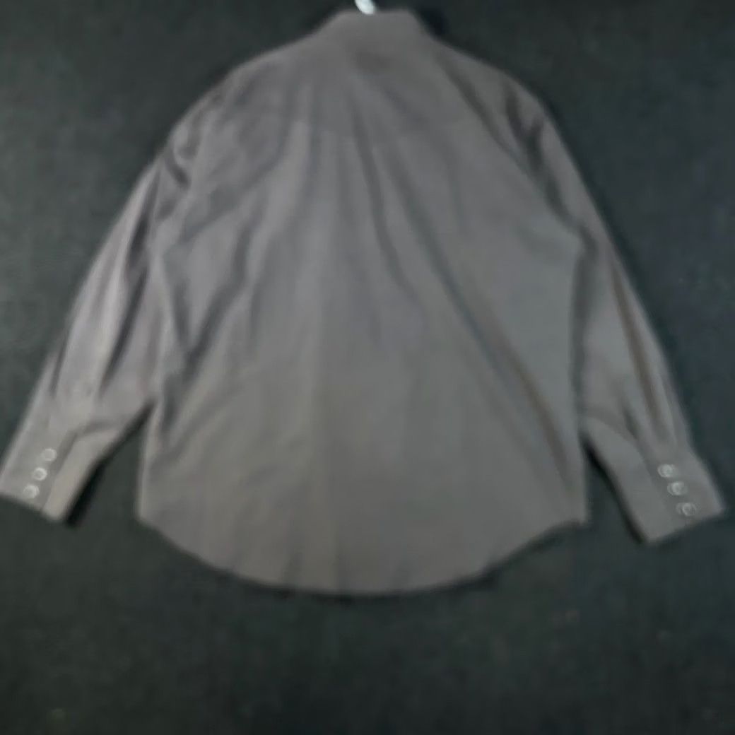 Wrangler VINTAGE Wrangler Men's Long Sleeve Western Shirt Dark Gray Large Size US L / EU 52-54 / 3 - 3 Thumbnail