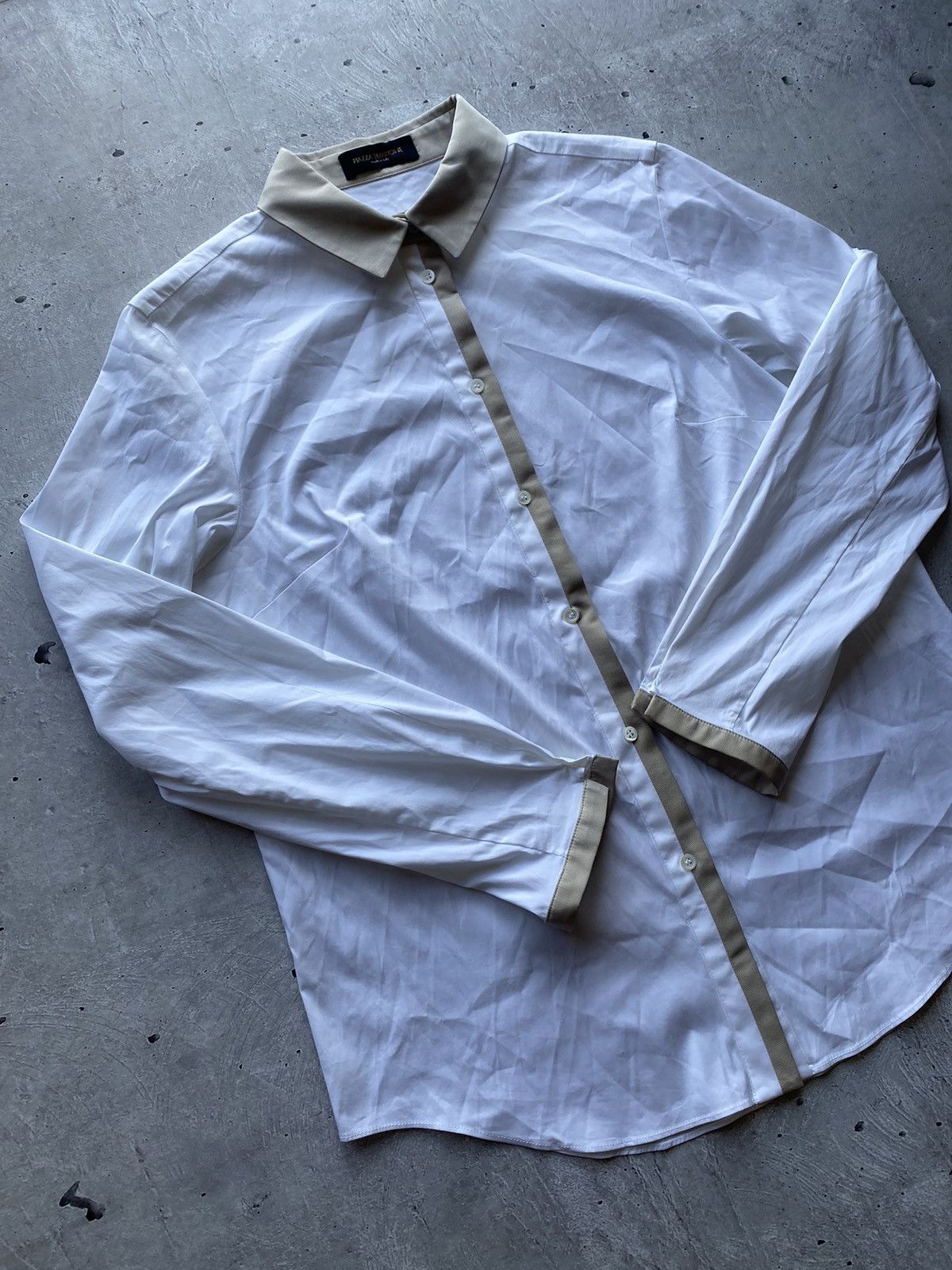 Basic Piazza Sempione Made in Italy White Shirt Luxury Rare