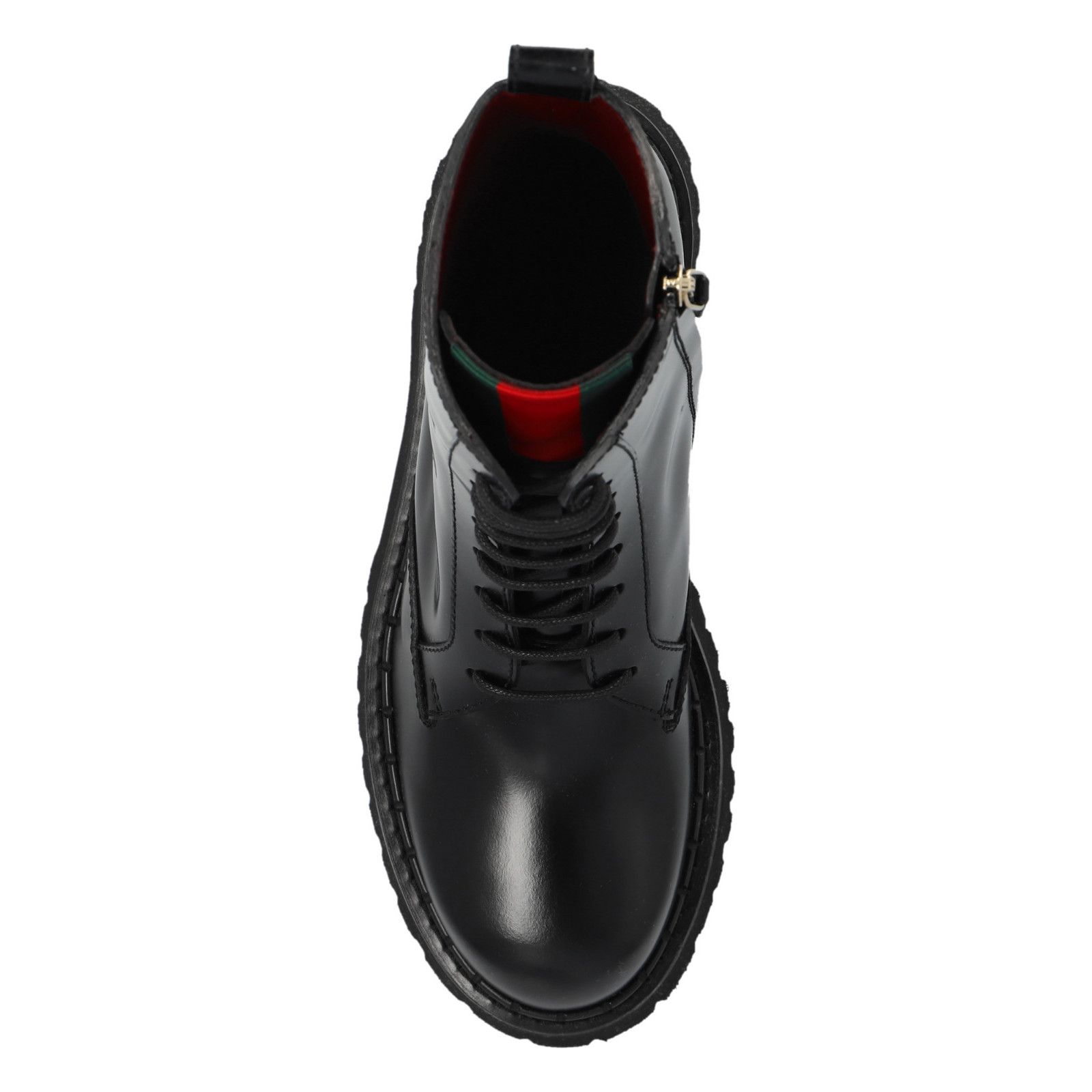 Gucci GUCCI Black Leather With Web Ankle Boots New & Authentic (Wo Size US 6 / IT 36 - 5 Thumbnail