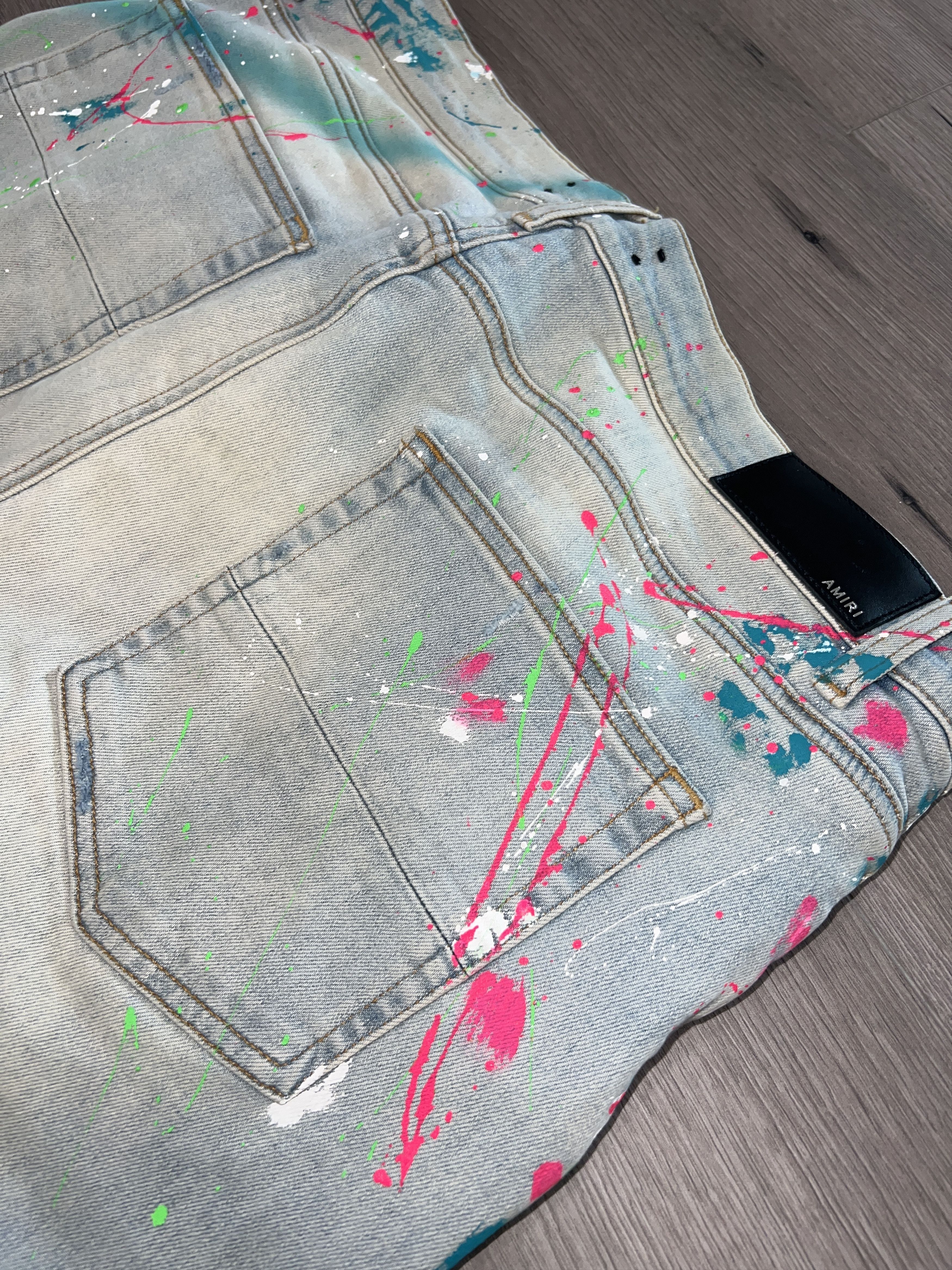 Amiri Amiri Paint Splatter Grafitti Jean Size US 38 / EU 54 - 7 Thumbnail