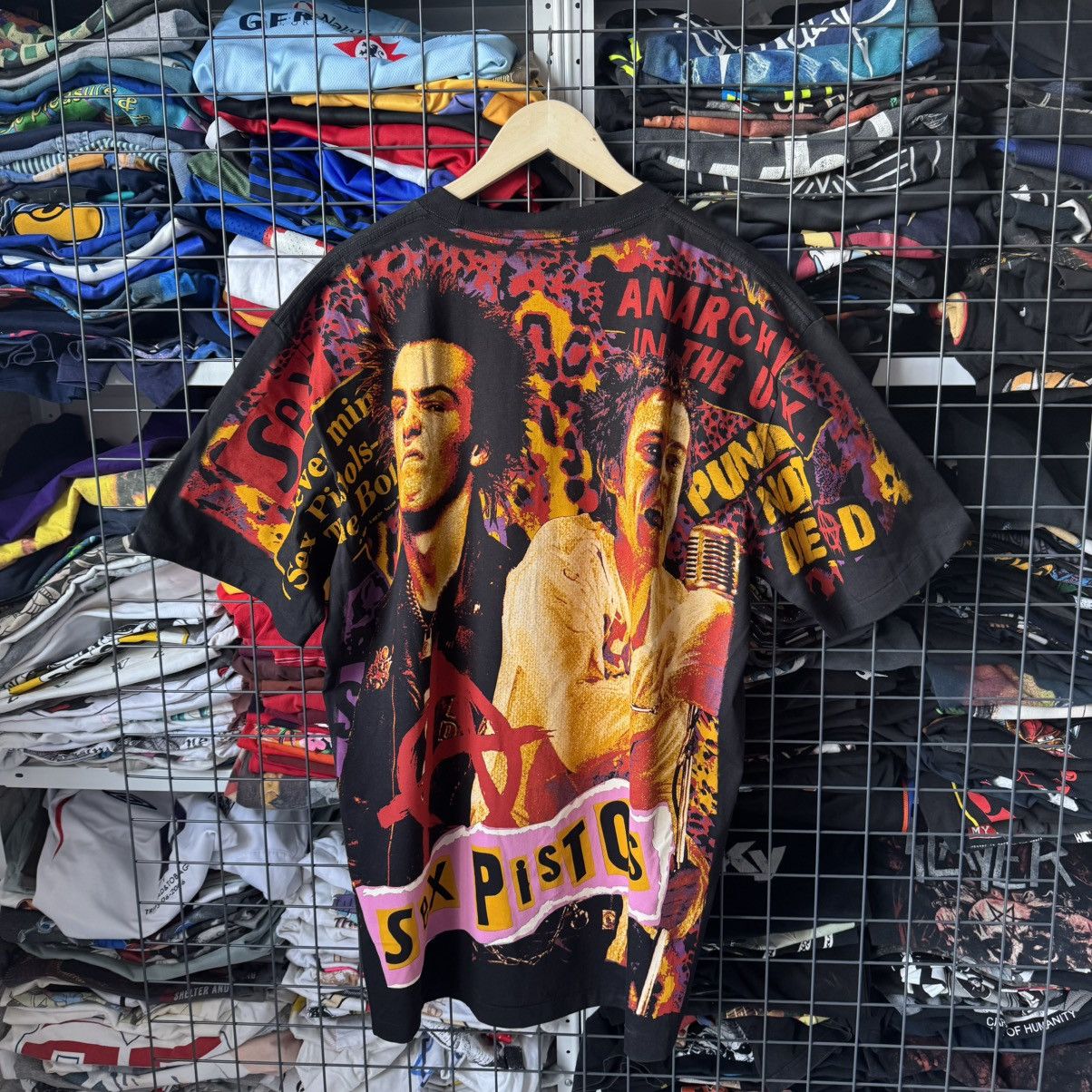 Band Tees Vintage Sex Pistols Sid Vicious AOP Punk T-shirt Size US XXL / EU 58 / 5 - 2 Thumbnail