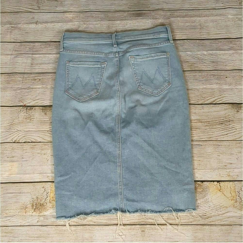 MOTHER Mother the peg step fray denim skirt size 24 Size 27" / US 4 / IT 40 - 3 Thumbnail