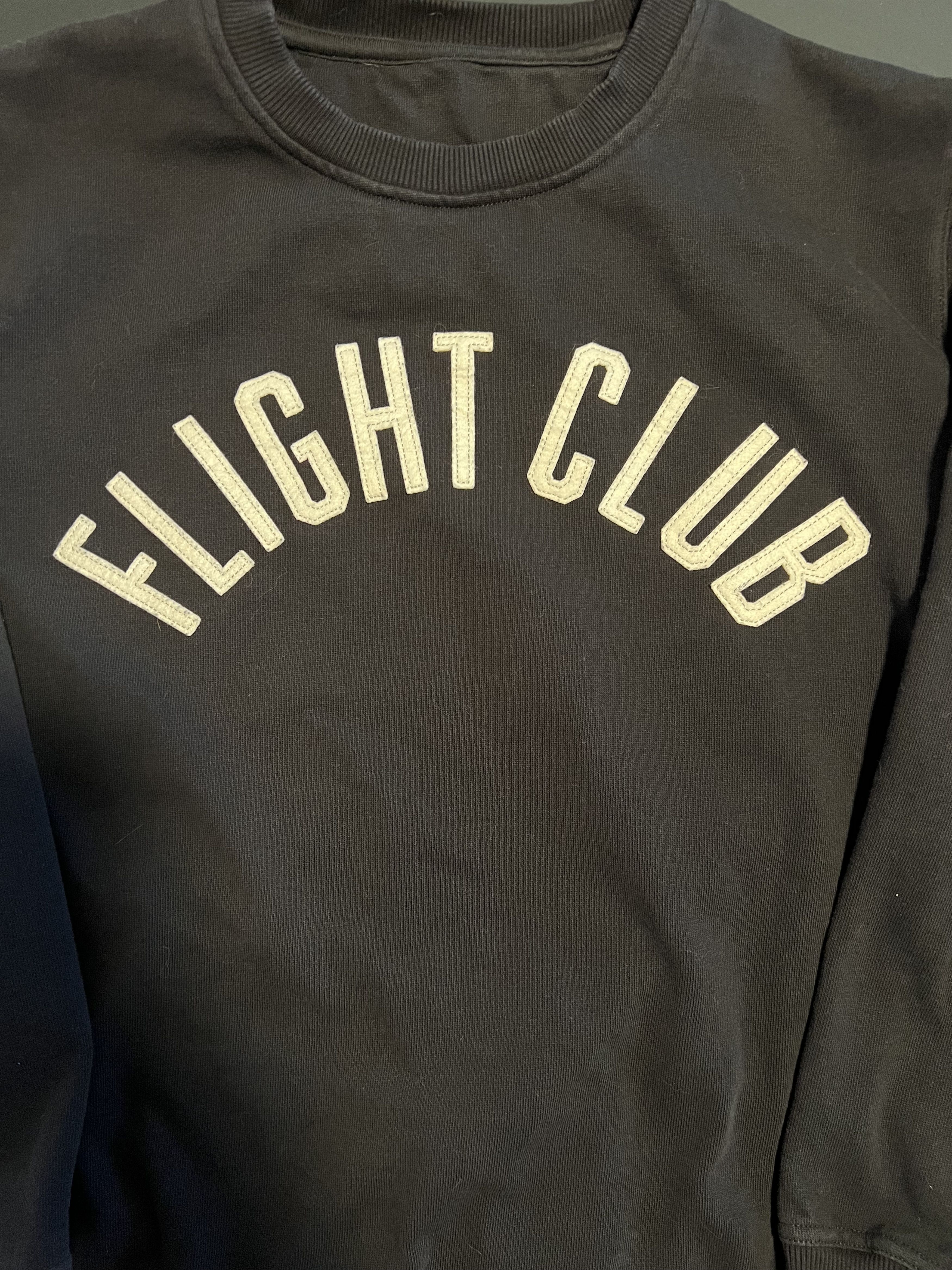 Flight Club Flight Club Men’s Black Sweatshirt with Lettering Size US S / EU 44-46 / 1 - 2 Thumbnail