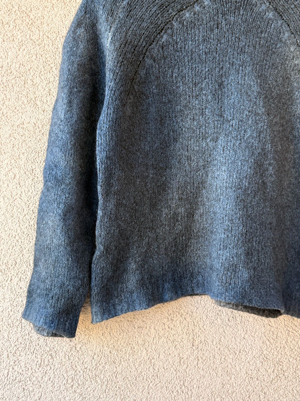 Avant Toi Avant Toi Women's Blue Wool Cashmere Jumper M High Collar Size M / US 6-8 / IT 42-44 - 4 Thumbnail