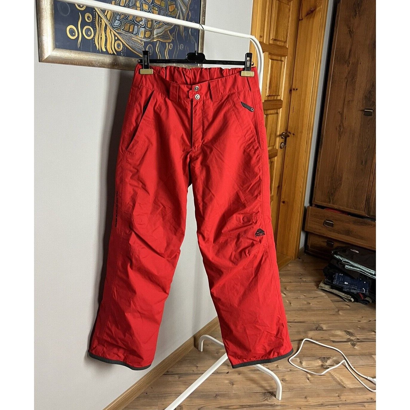 Nike ACG MINT! Nike ACG Men`s Red Winter Insulated Ski Snow Pants Siz Size US 30 / EU 46 - 1 Thumbnail