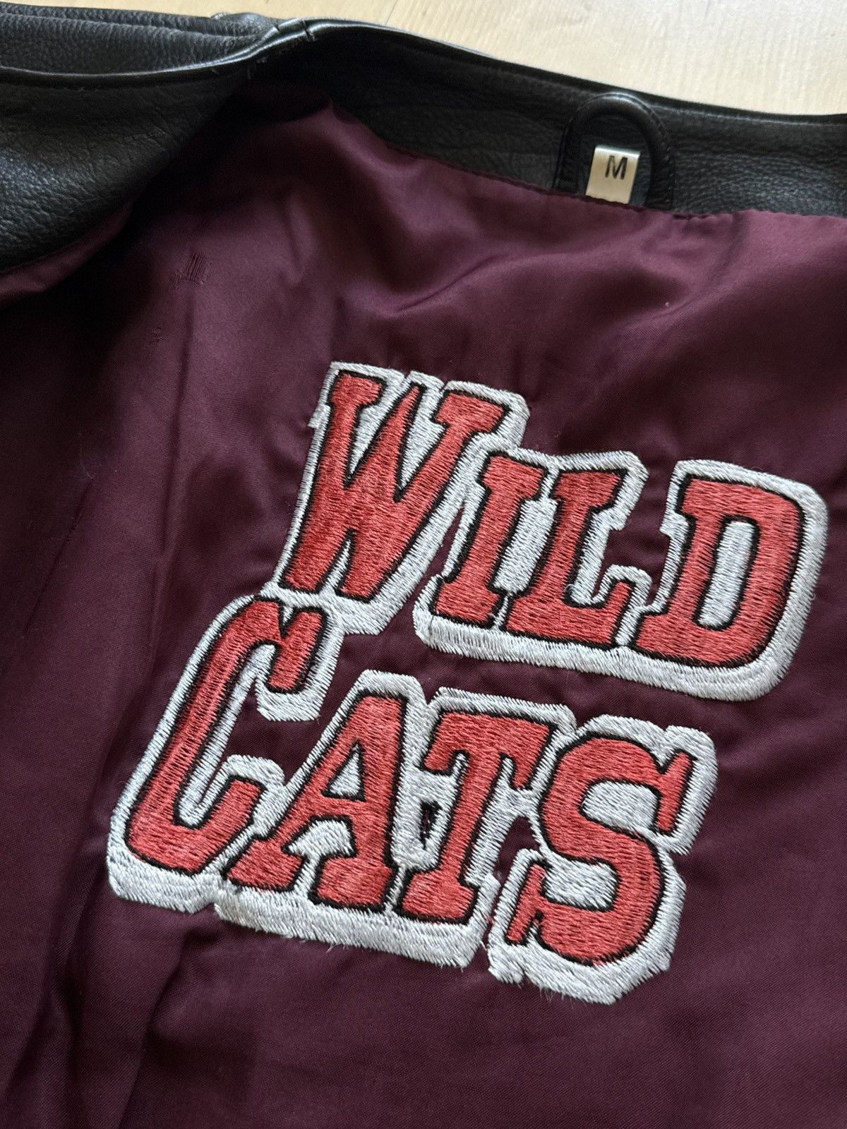 Vintage Wild Cats Vintage leather jacket retro nfl Size M / US 6-8 / IT 42-44 - 9 Thumbnail