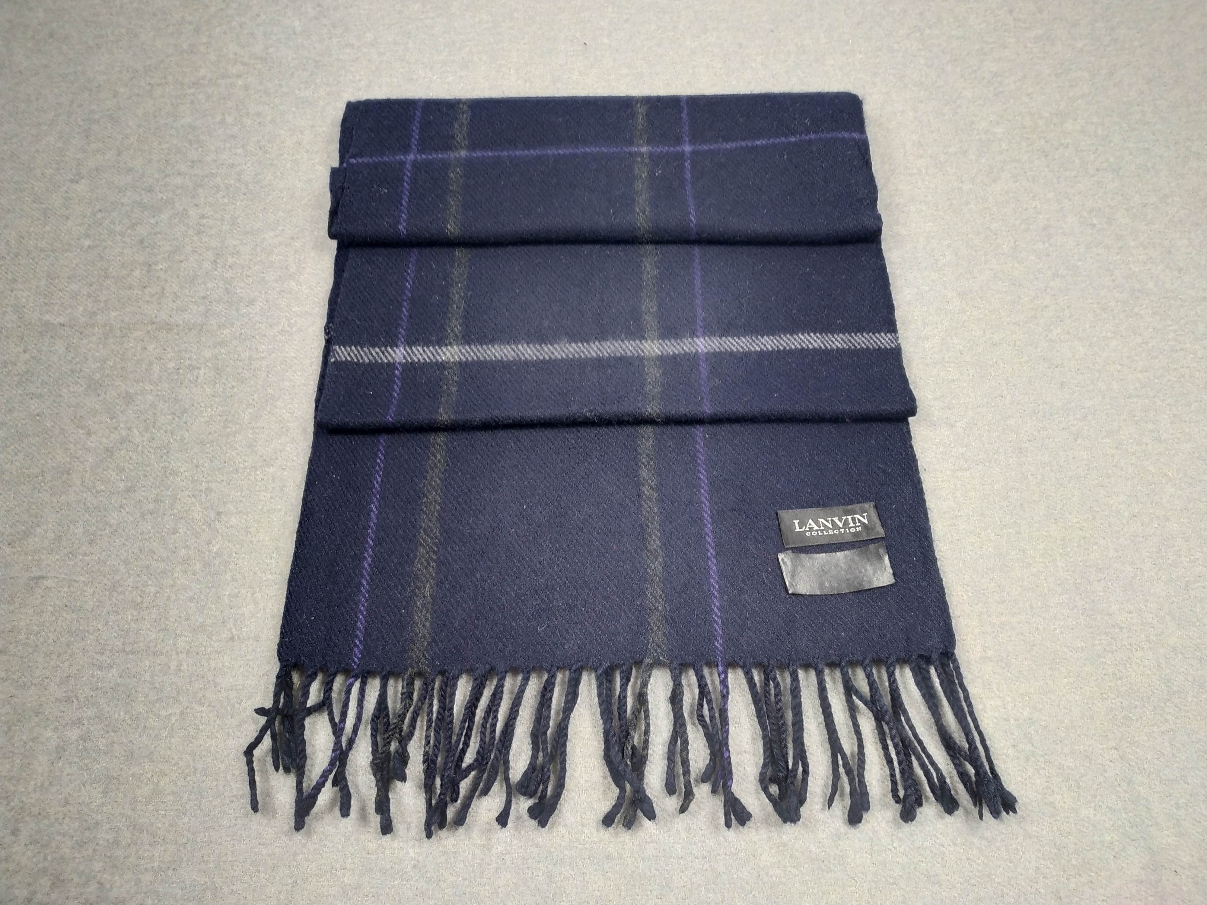 Lanvin × Vintage Lanvin Scarf / Muffler / Neckwear - WW689 Size ONE SIZE - 3 Thumbnail