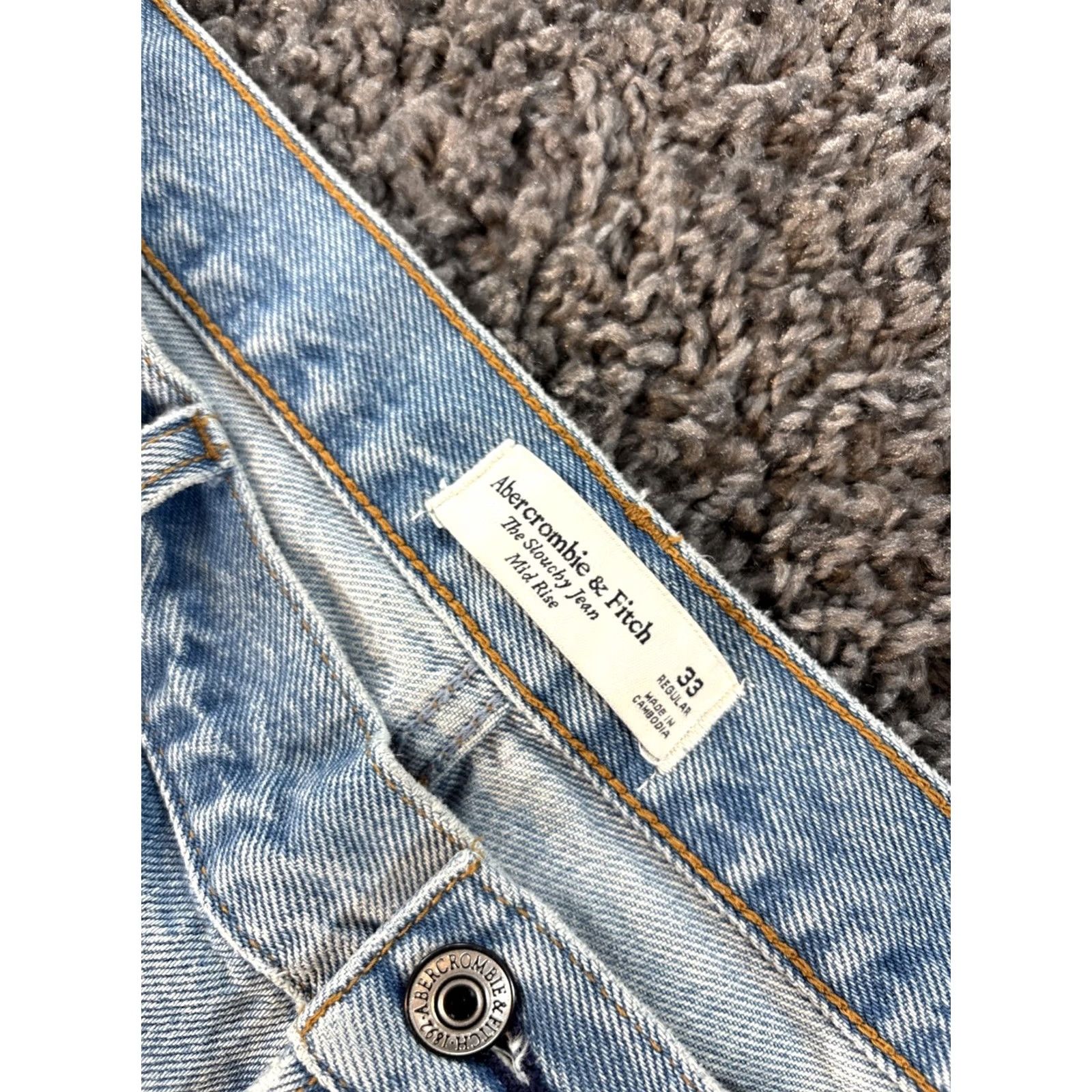 Abercrombie & Fitch VINTAGE Abercrombie & Fitch The Slouchy Mid Rise Jean Womens 36x28 Baggy Wide Blue 36 Inseam 28 90s Womens Jeans Wide-Leg Azul? Size 25" / US 0 / IT 36 - 6 Thumbnail