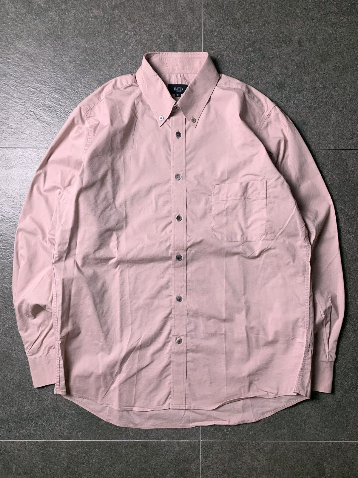 Yohji Yamamoto 2000s Ined Homme Single Pocket Harvard Shirt Size US L / EU 52-54 / 3 - 2 Thumbnail