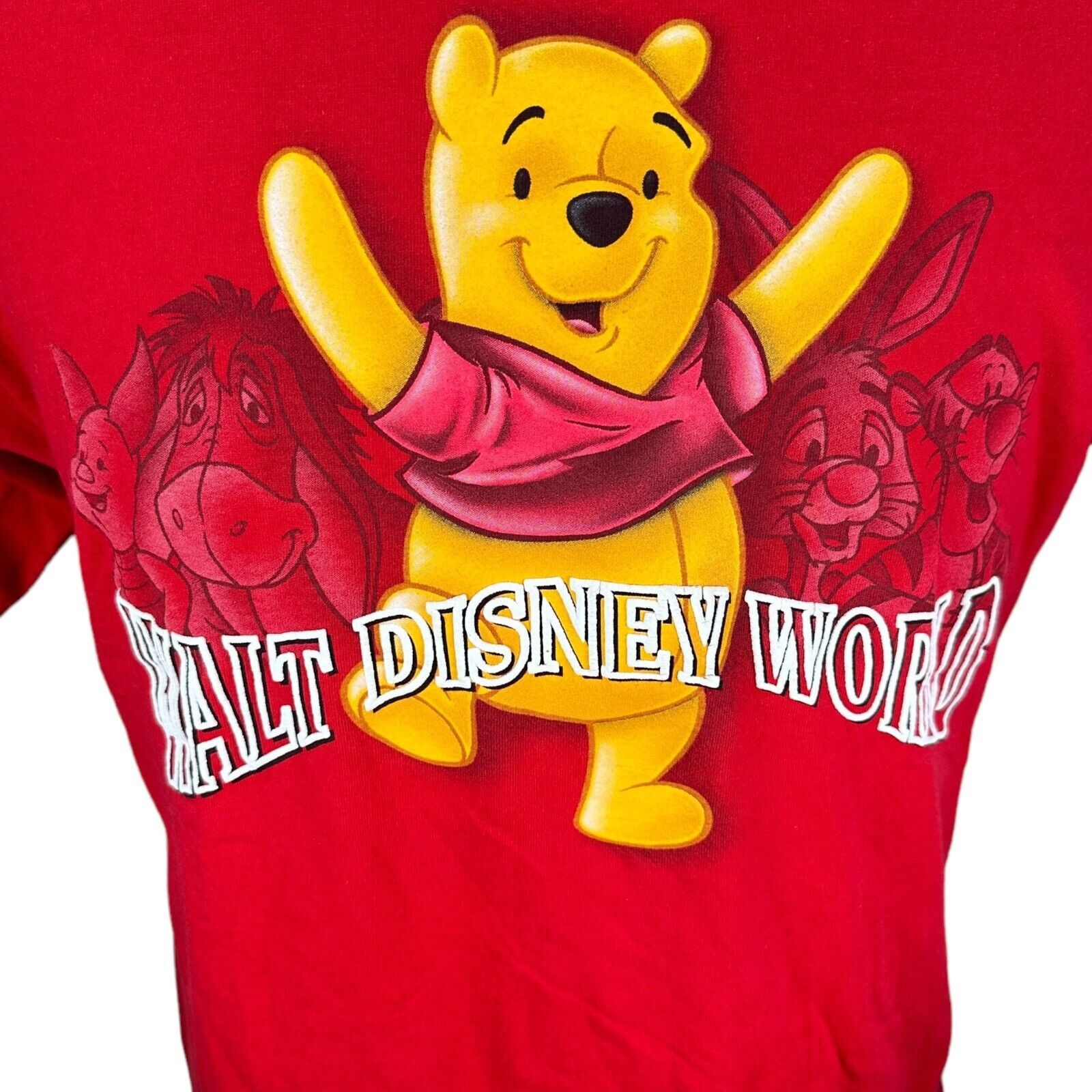 Disney Vintage Walt Disney World Winnie The Pooh T-Shirt Men L Red Size US L / EU 52-54 / 3 - 2 Thumbnail