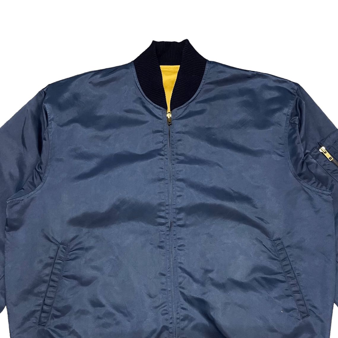 Japanese Brand Vintage Ma 1 Reversible Bomber Jacket by Japanese Brand Size US L / EU 52-54 / 3 - 2 Thumbnail