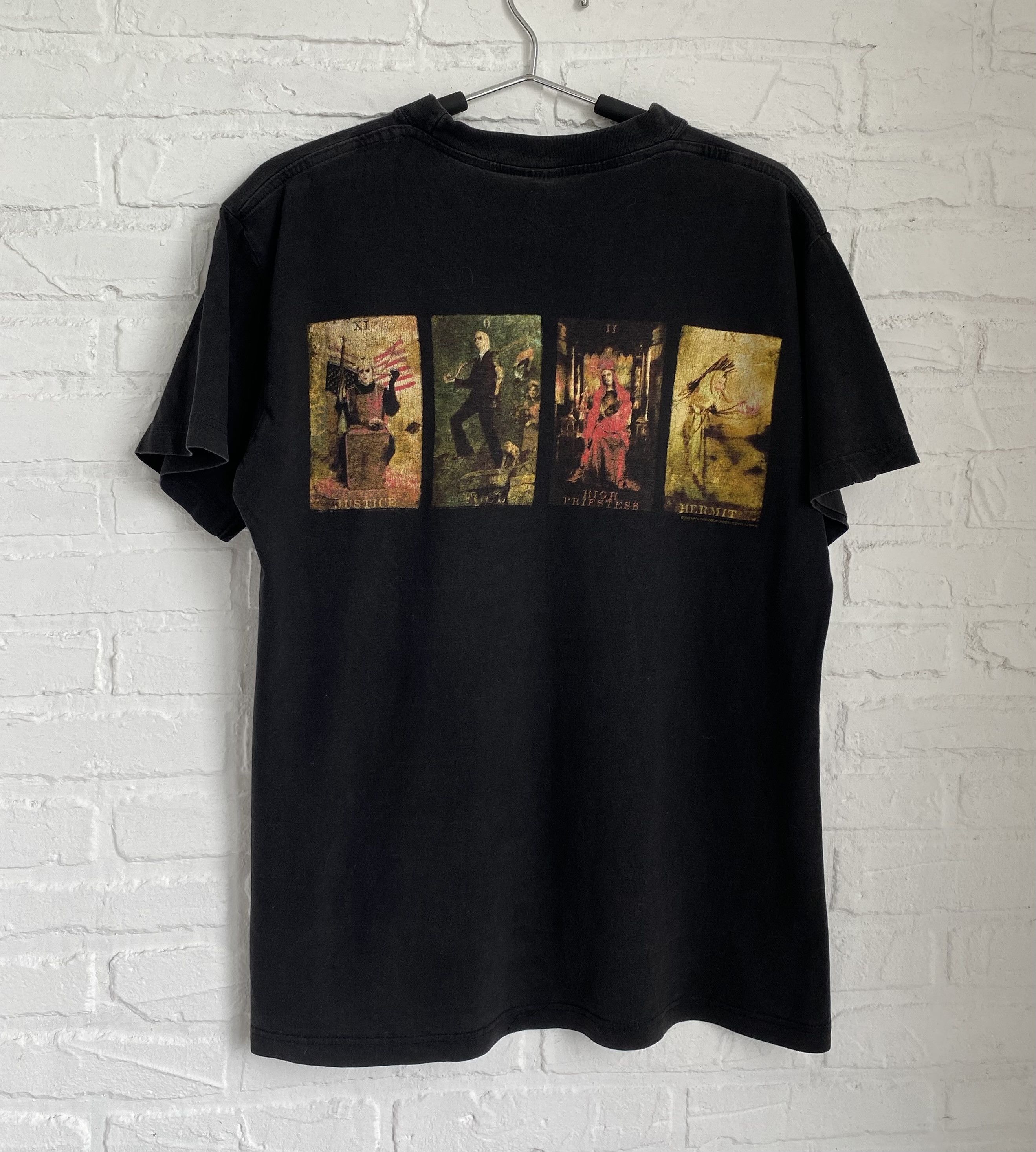 Band Tees Vintage 2000 Marilyn Manson Holy Wood Hierophant Tarot Size US M / EU 48-50 / 2 - 2 Thumbnail