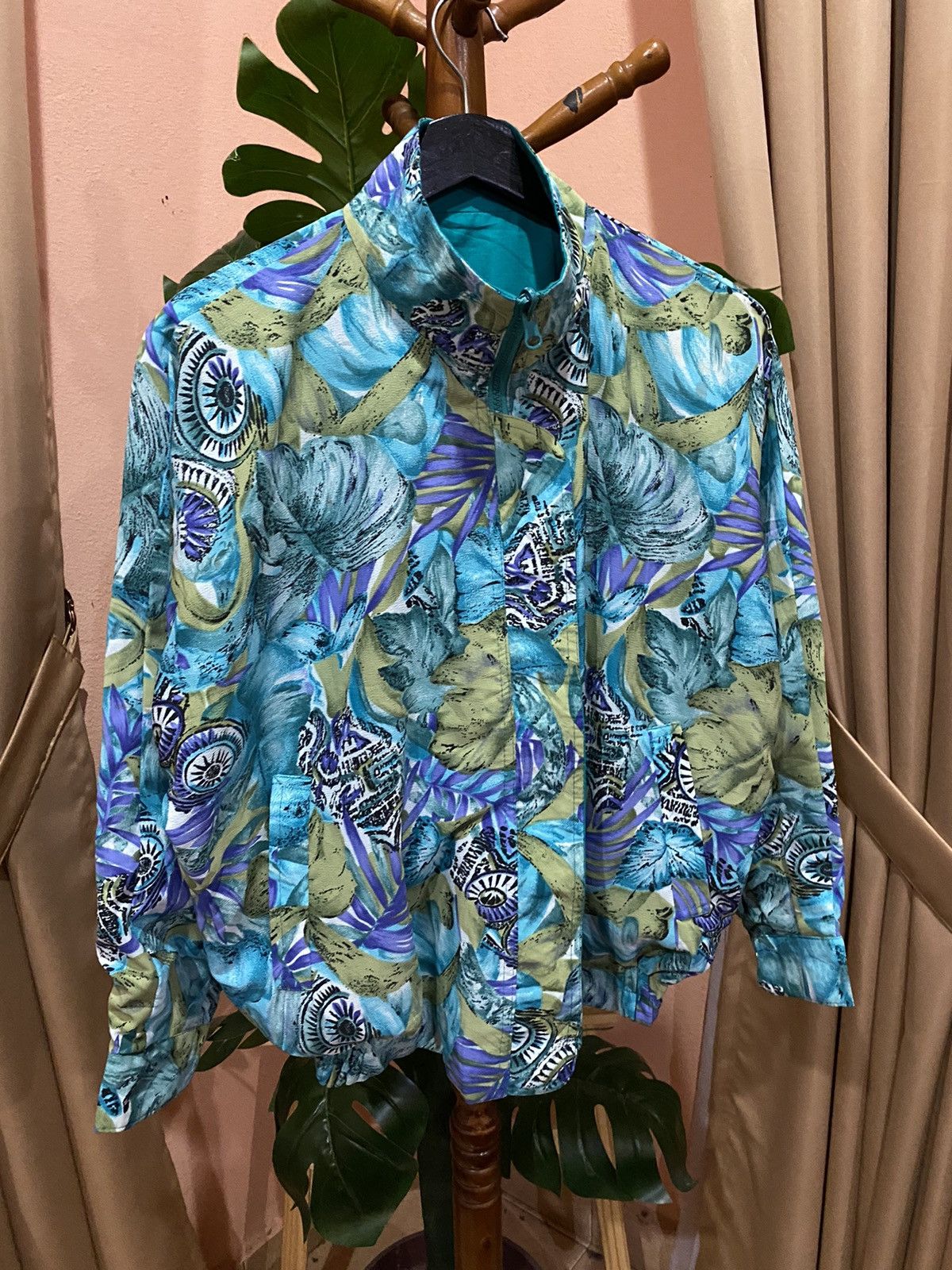If Six Was Nine × Vintage VINTAGE ABSTRACT ALL OVER FLOWER JACKET Size US M / EU 48-50 / 2 - 5 Thumbnail