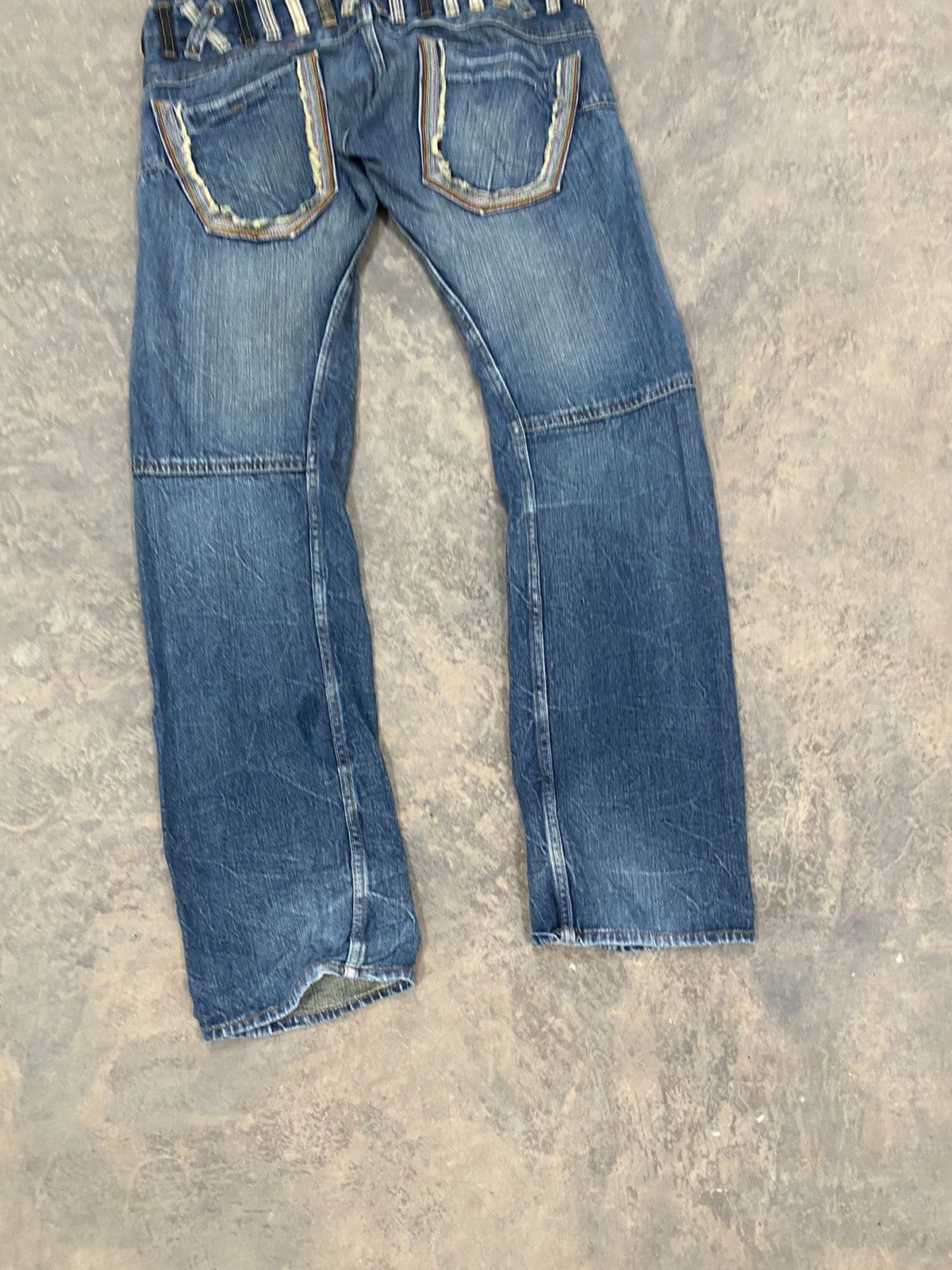 Japanese Brand 2000s DOUBLE WAIST JAPAN DENIM JEANS PUNK GRUNGE HYSTERIC Size US 33 - 9 Thumbnail