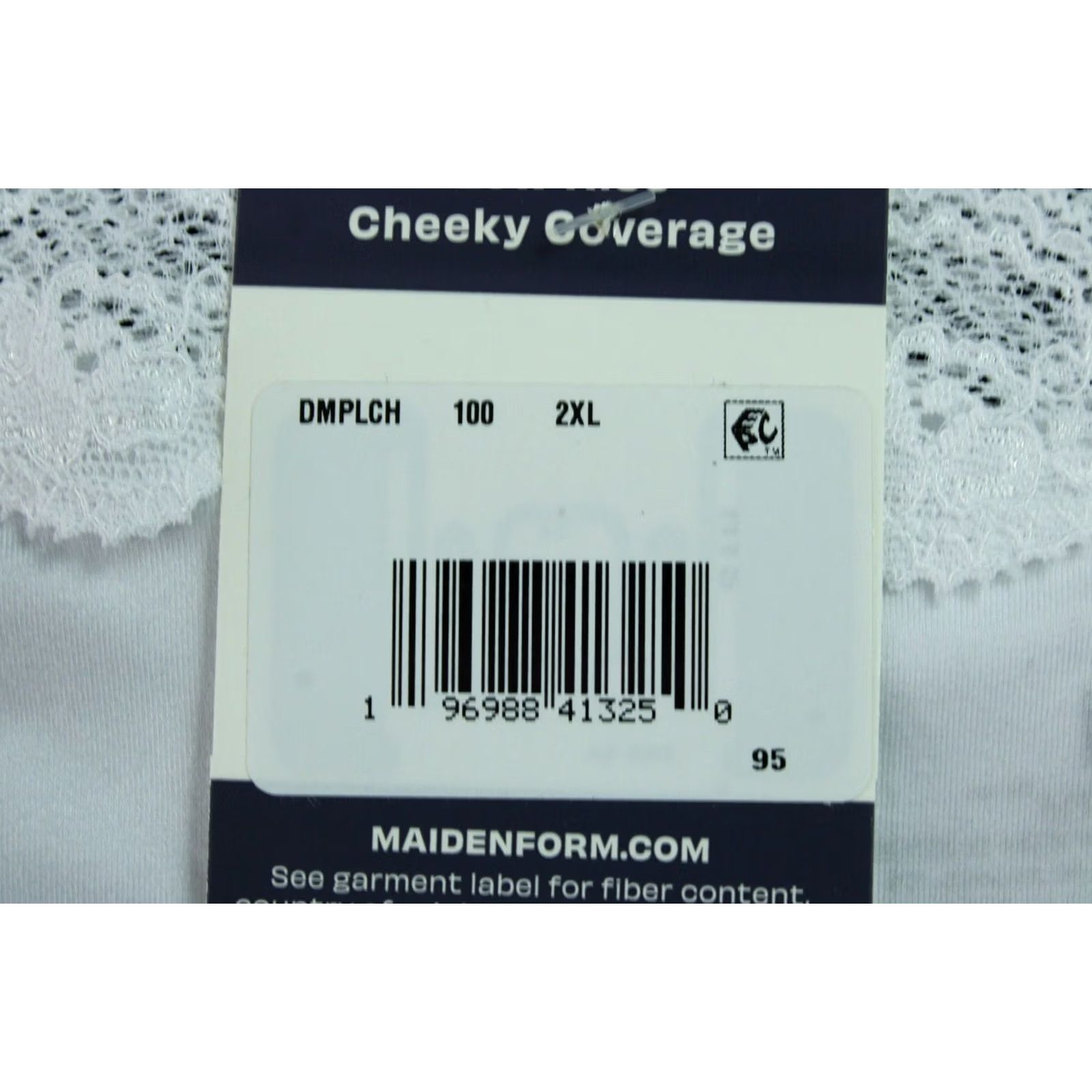 Vintage Maidenform Women's Lace & Soft Microfiber Cheeky Hipster DH3 White 2XL NWT Size ONE SIZE - 8 Thumbnail