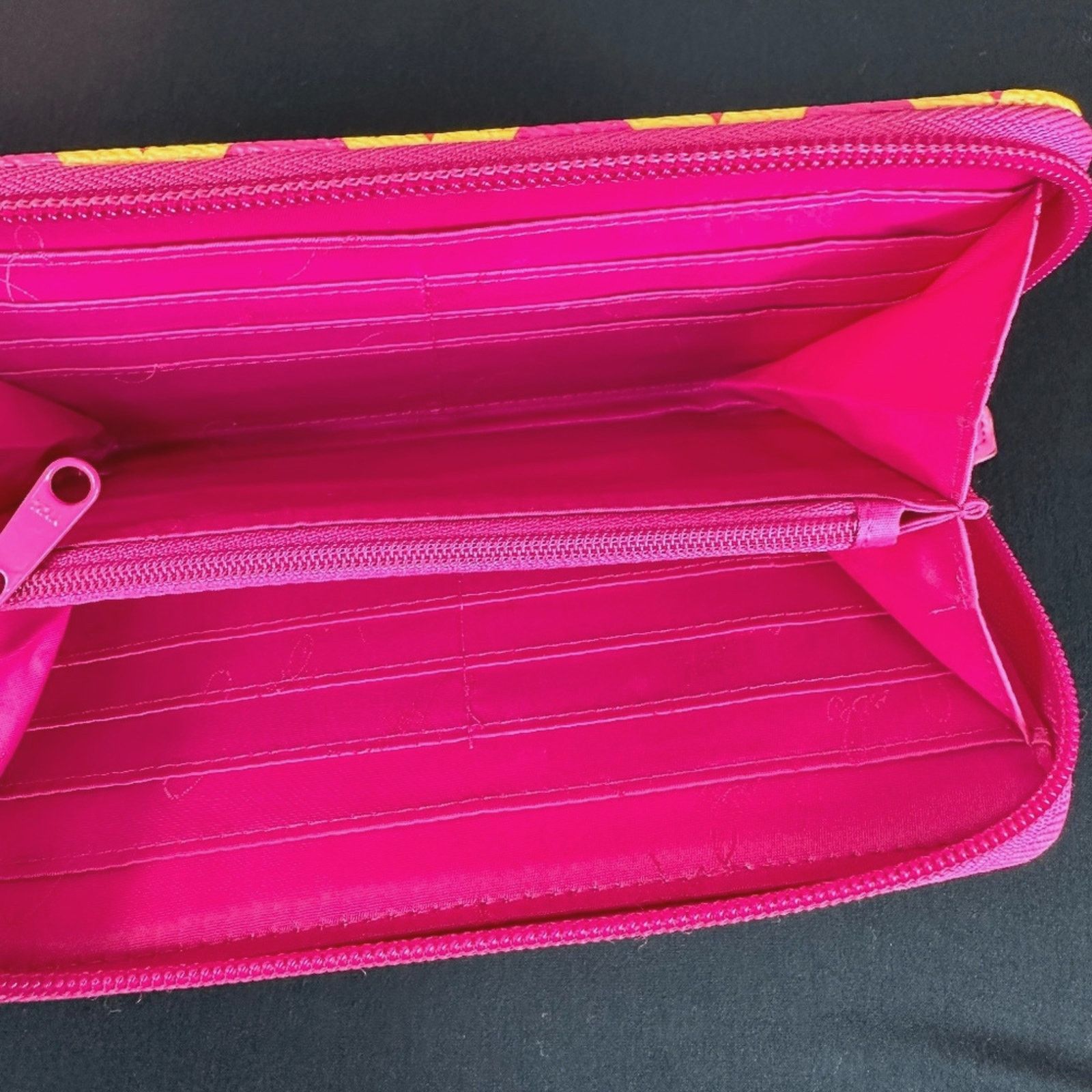 Vera Bradley Vera Bradley Accordion Wallet Ziggy Zags - Pink and Orange Size ONE SIZE - 6 Thumbnail