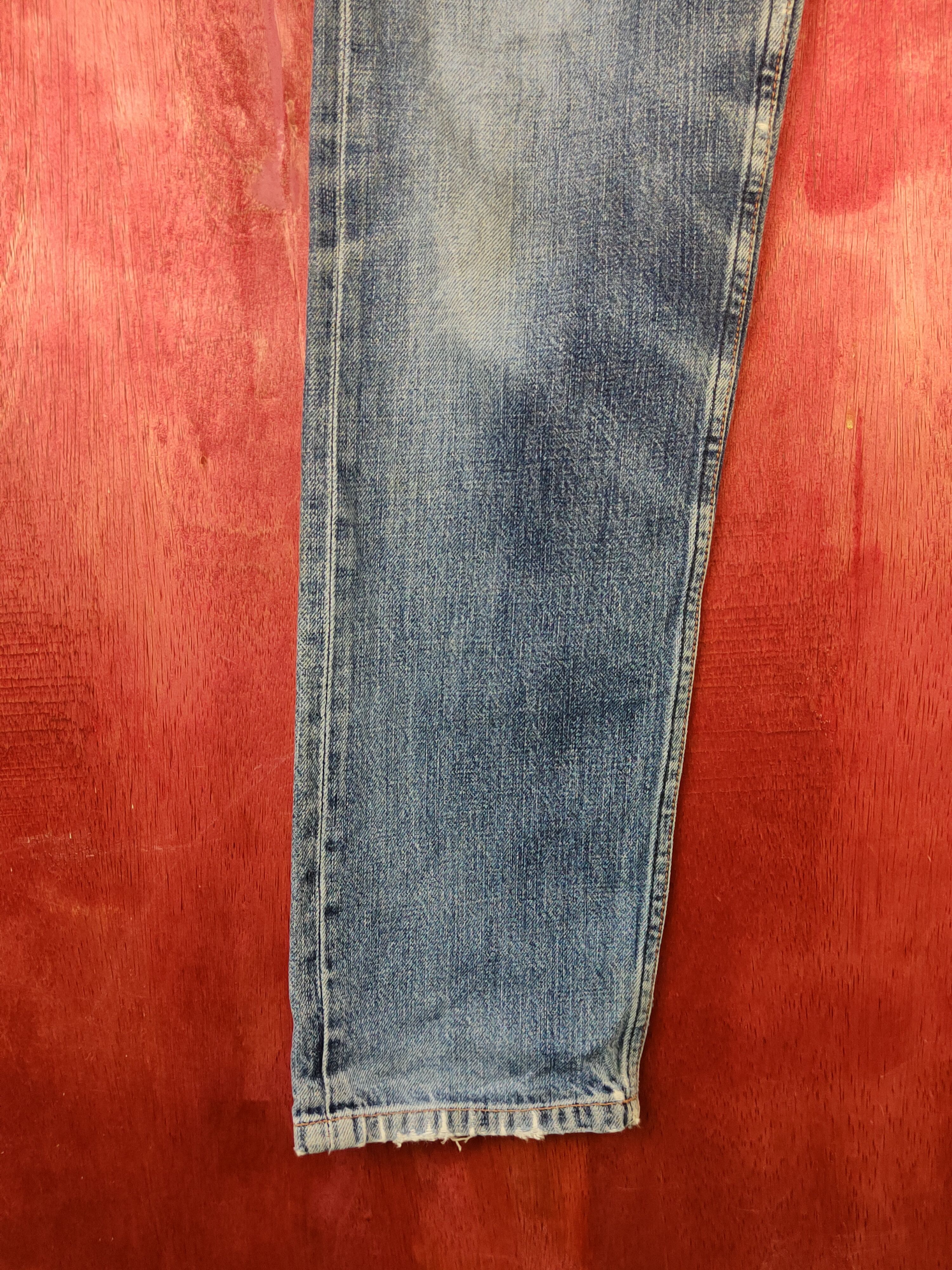 Japanese Brand Stooge&co Blue Distressed Ripped Jeans #S2218 Size US 29 - 4 Thumbnail