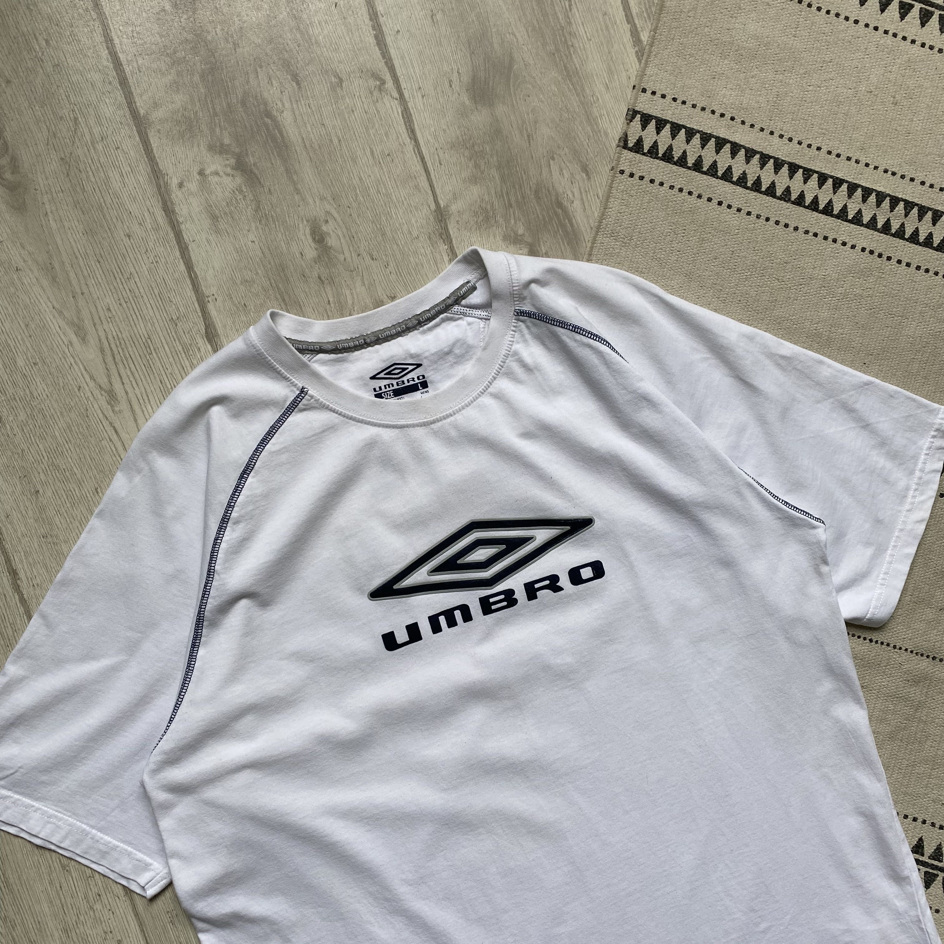 Umbro 🕸️ Vintage Umbro tee center logo England Drill Size US L / EU 52-54 / 3 - 2 Thumbnail