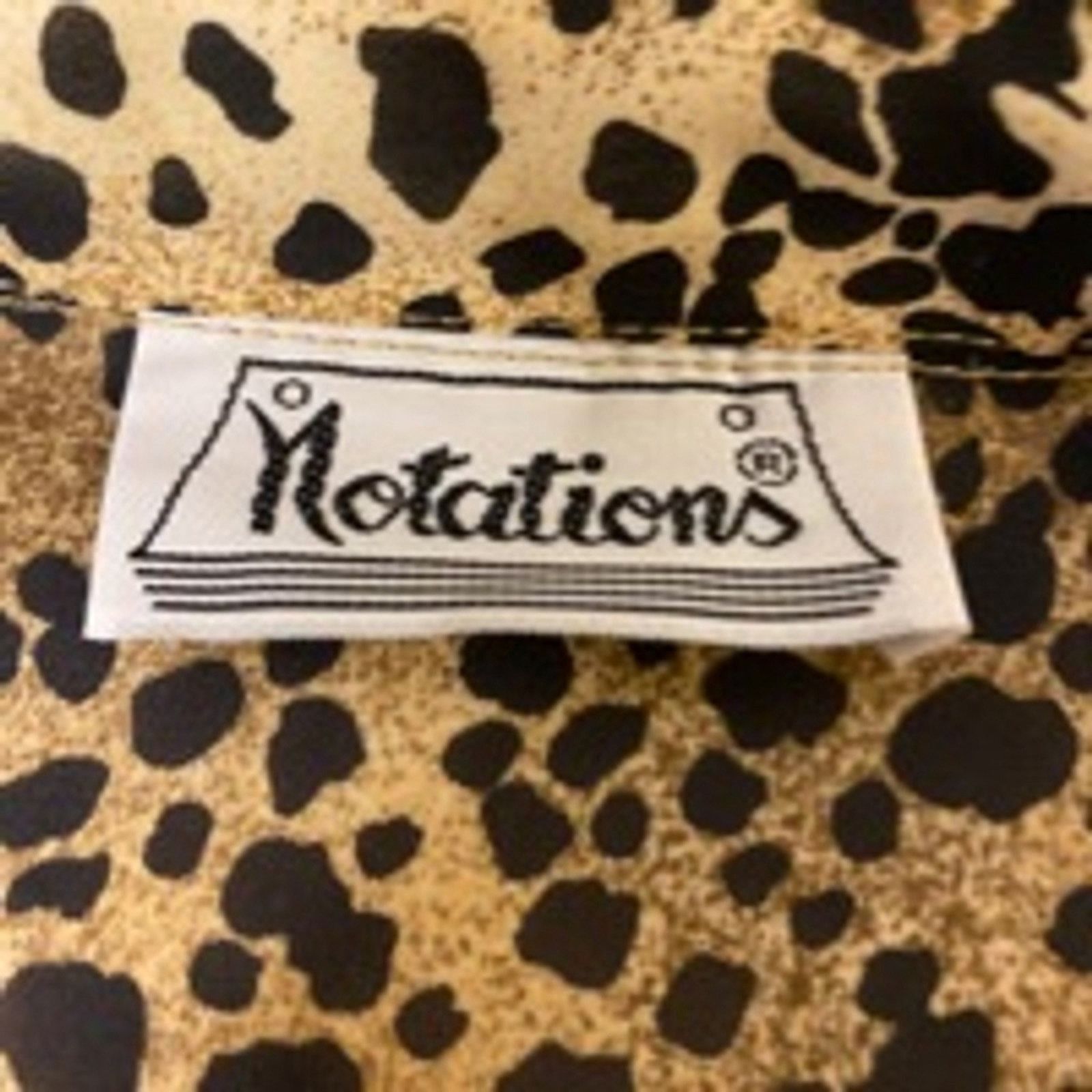 Other Vintage 90s Leopard Print Button Down Blouse Notations M Size L / US 10 / IT 46 - 3 Thumbnail
