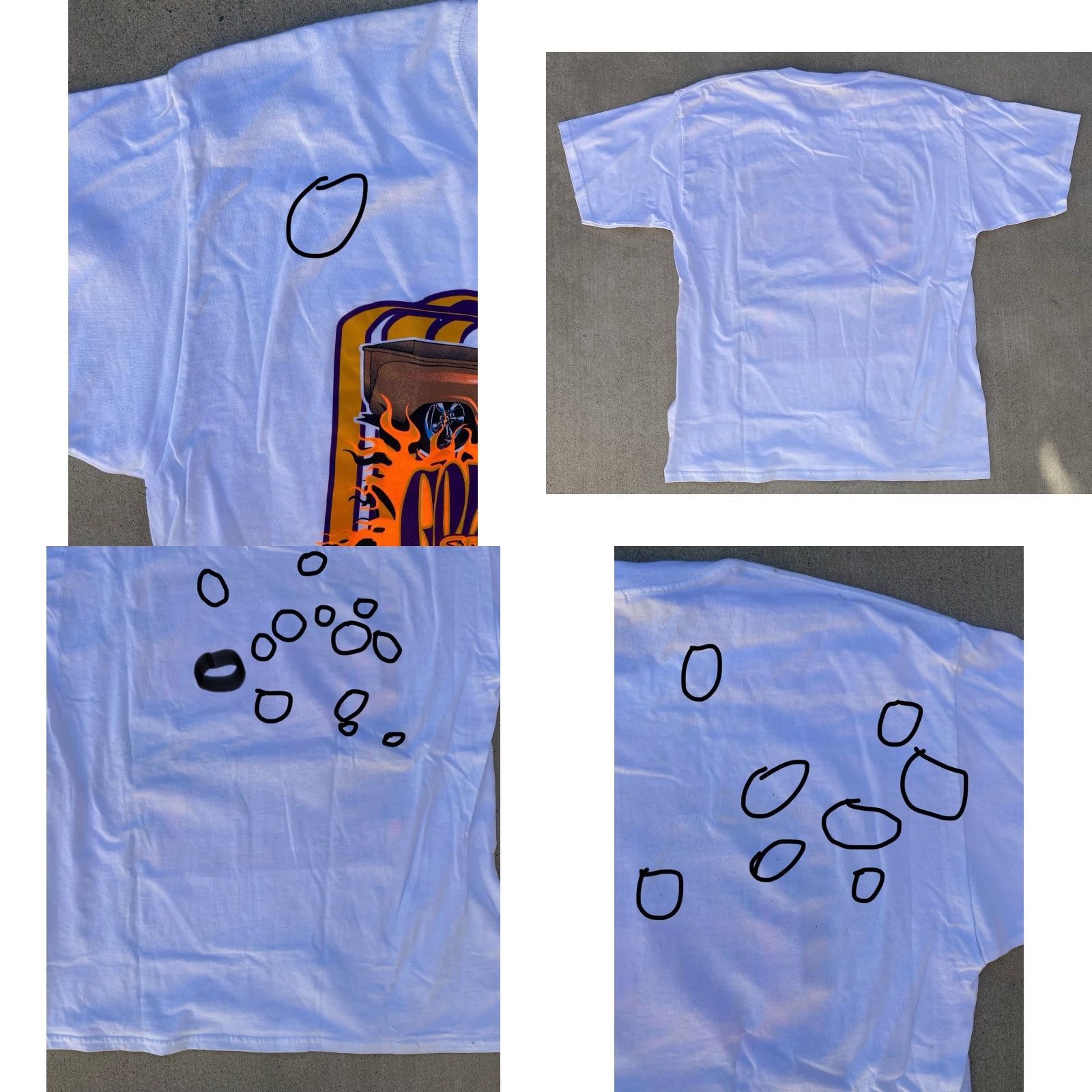 Gildan VINTAGE Gildan T-Shirt Shirt Men XL White California Car Neon Graphics 2005 2000s Gold Rush Oroville Y2K Vintage Graphic Print Short Sleeve Texas? Size US XL / EU 56 / 4 - 10 Thumbnail