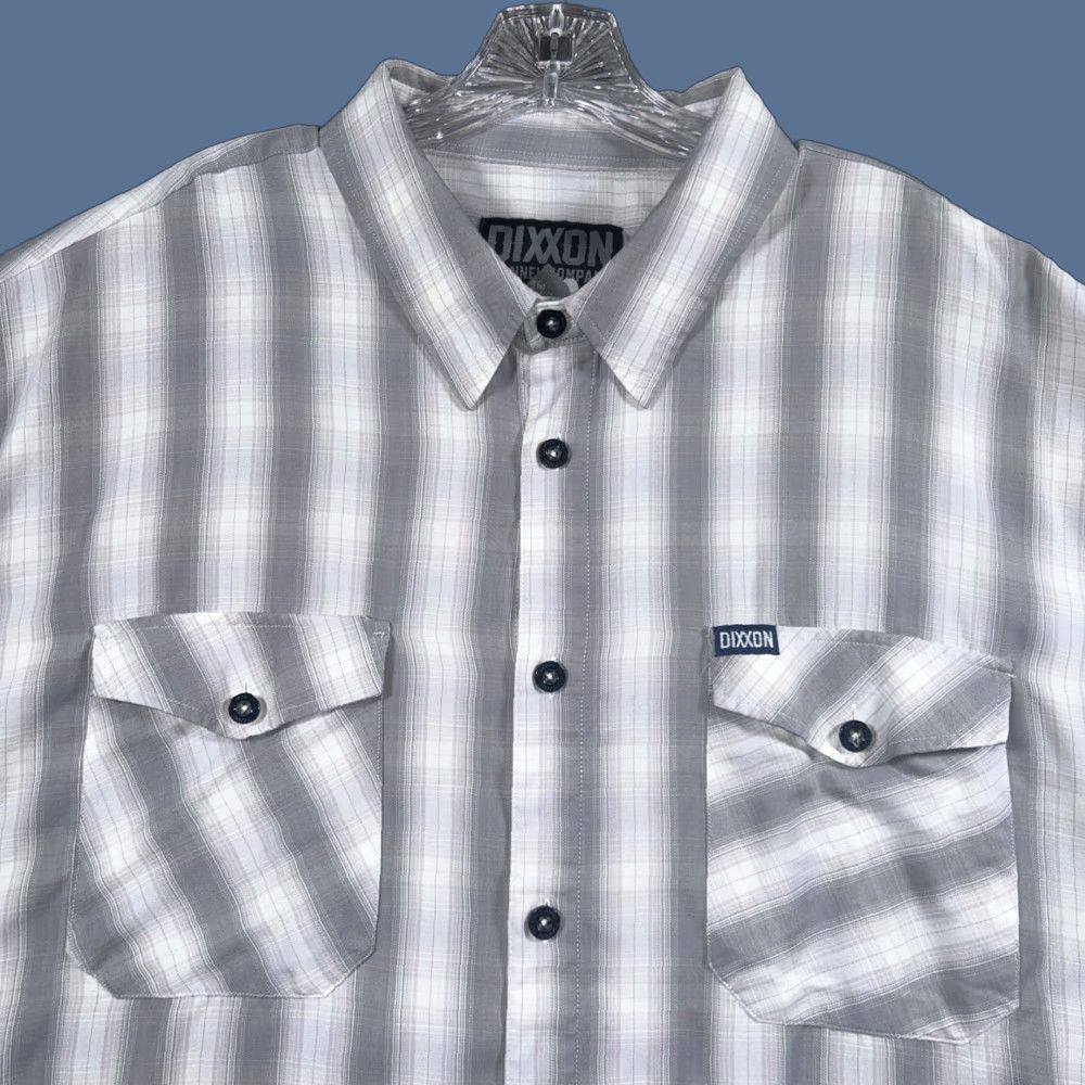 Vintage Dixxon Flannel Company Shirt Mens 4XL The Alpine Gray Plaid Bamboo Blend Shirt Size US XXL / EU 58 / 5 - 1 Thumbnail