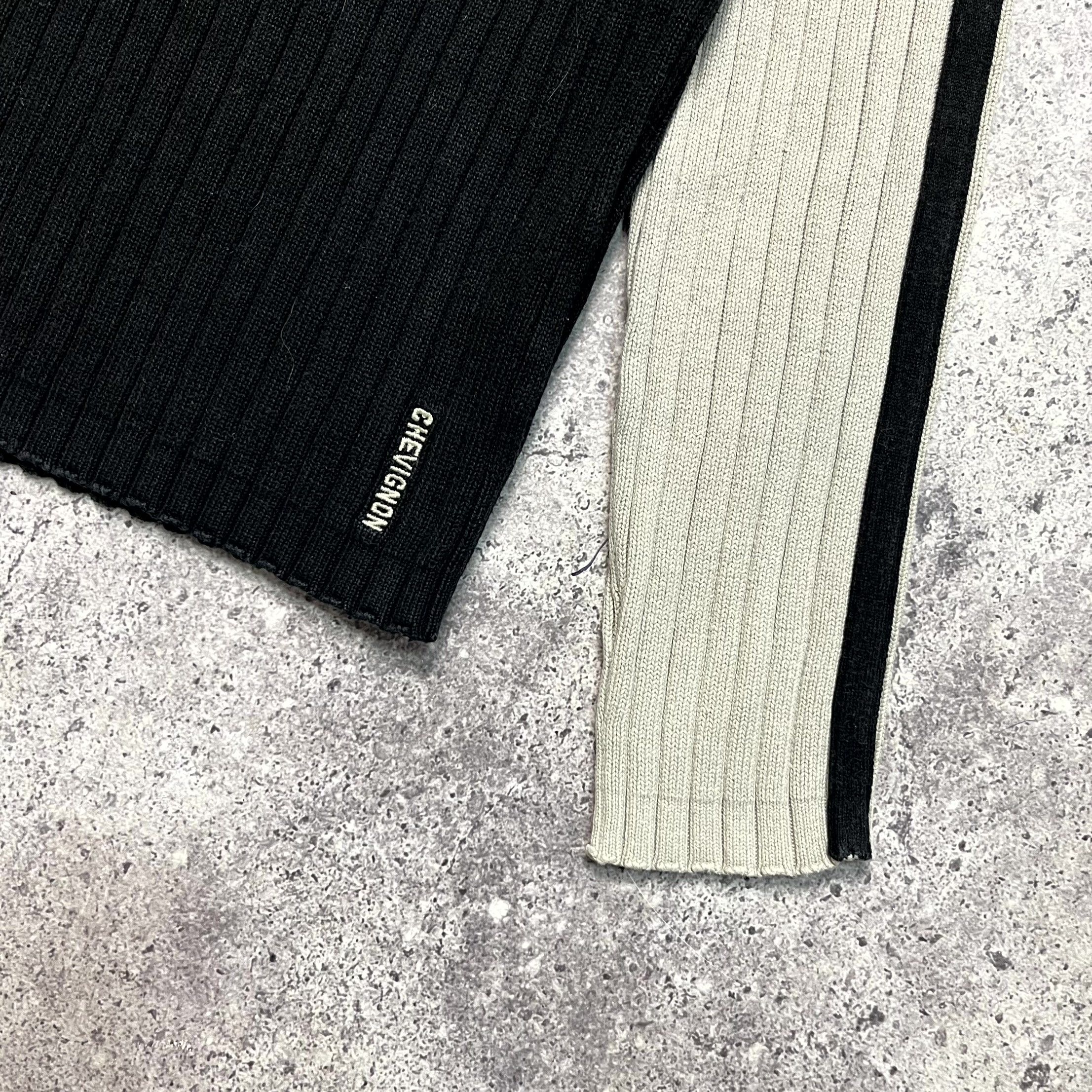 Chevignon Vintage Chevignon Black 1/3 Cotton Pullover Sweater Size L Size US L / EU 52-54 / 3 - 2 Thumbnail