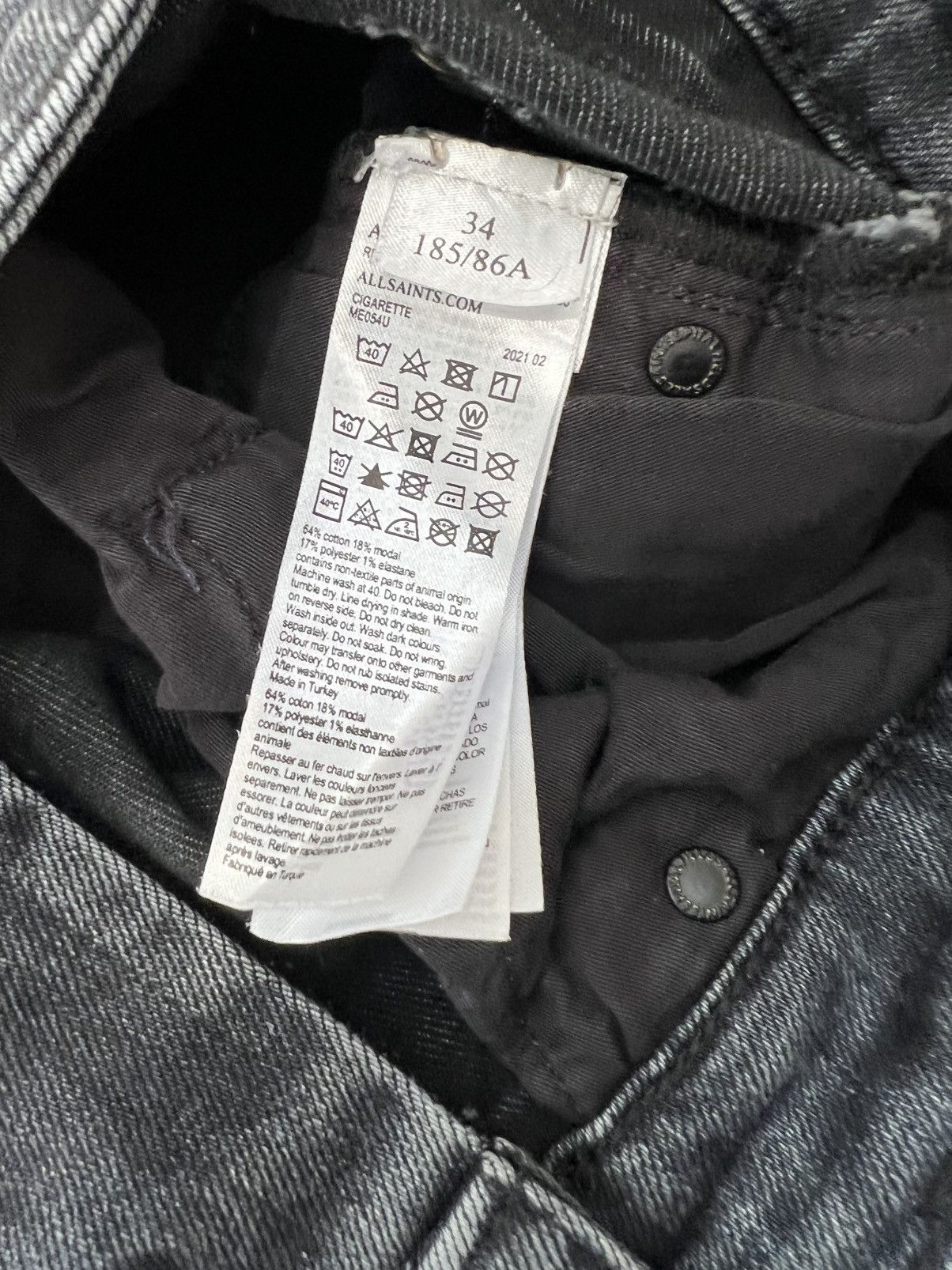 Allsaints Allsaints cigarette denim jeans Size US 34 / EU 50 - 4 Thumbnail