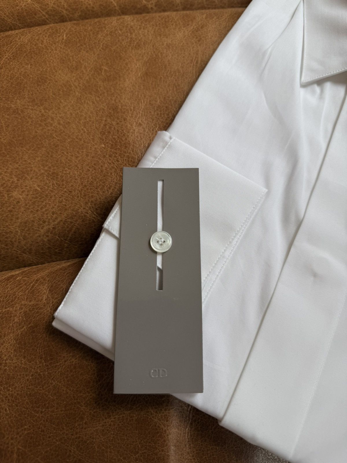 Dior White CD Icon White Shirt Size 40R - 2 Thumbnail