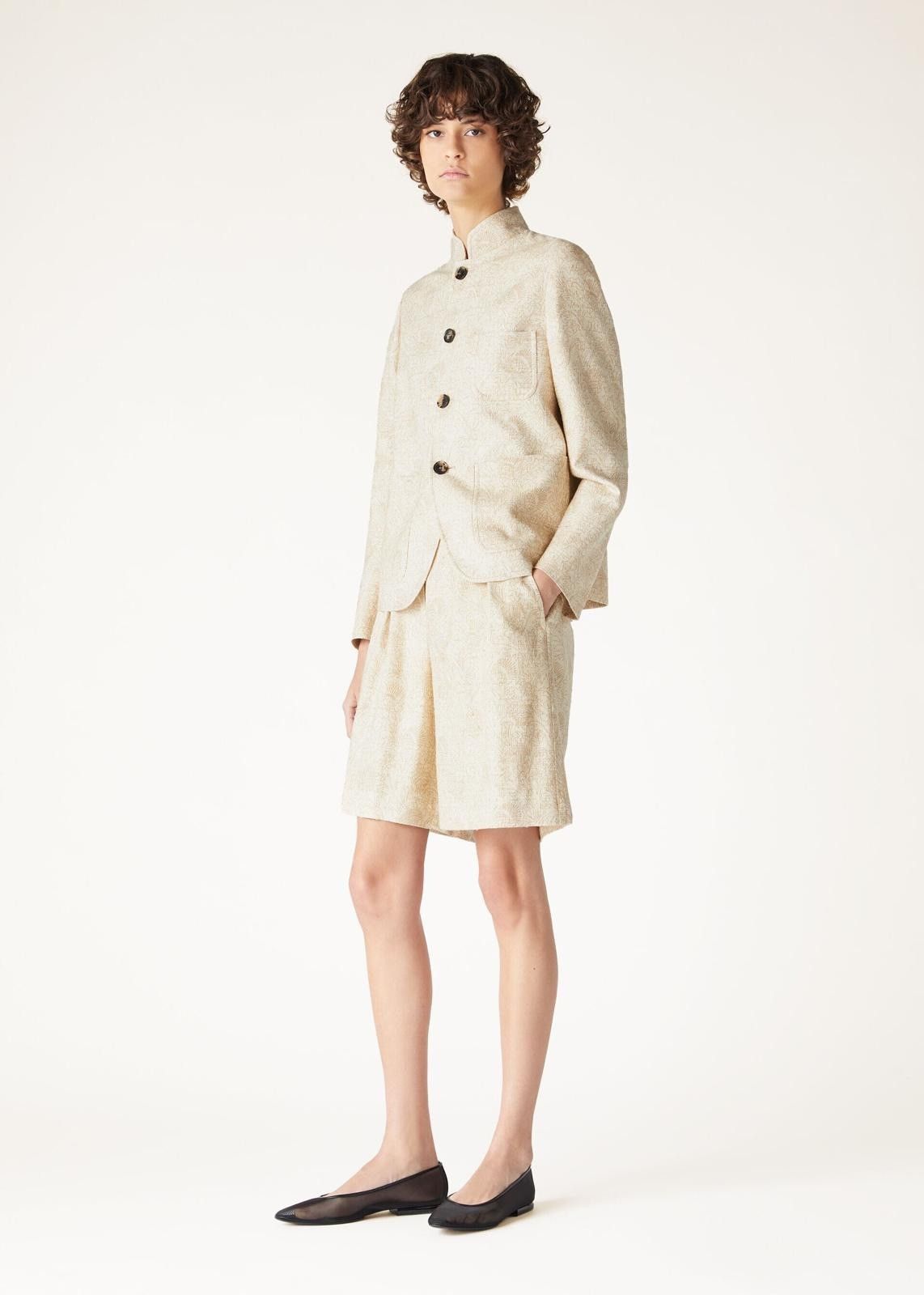 Loro Piana o1srvl11e0725 FAO6801 Cardo Tussah Short in Beige Size 26" / US 2 / IT 38 - 5 Thumbnail
