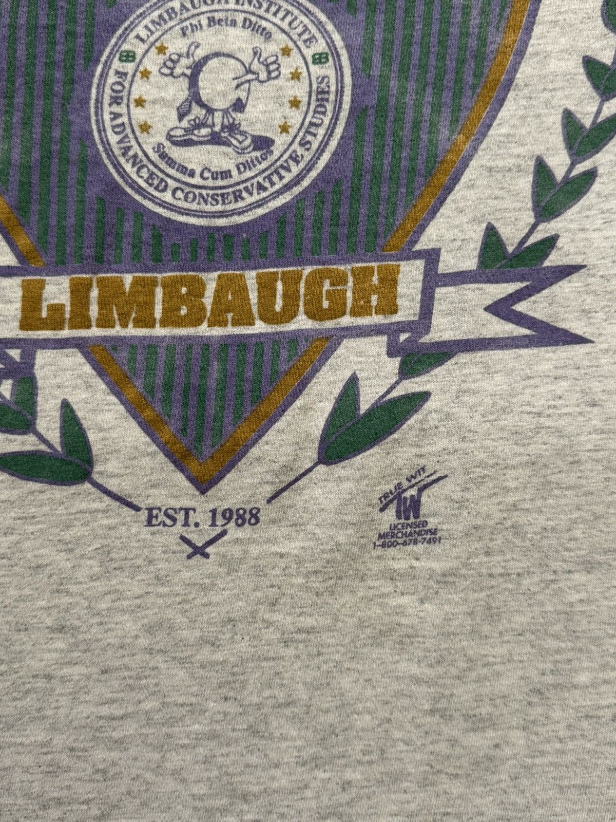 Other × Vintage Vintage Rush Limbaugh Institute Tee Gray SizeXL Short Sleeve Size US XL / EU 56 / 4 - 6 Thumbnail