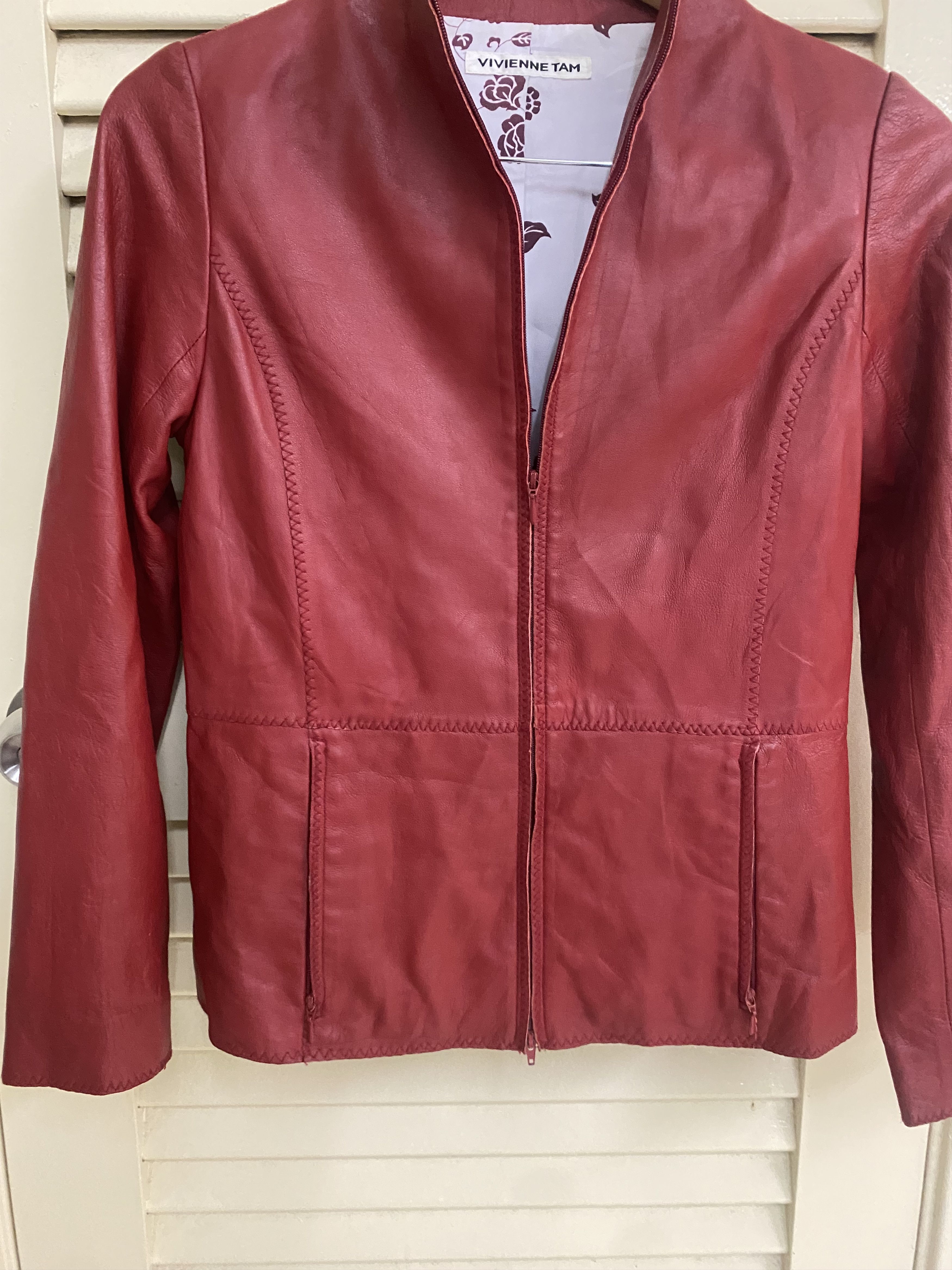 Vivienne Tam AW2016 Vivienne Tam Lamb Leather Jacket Size S / US 4 / IT 40 - 5 Thumbnail
