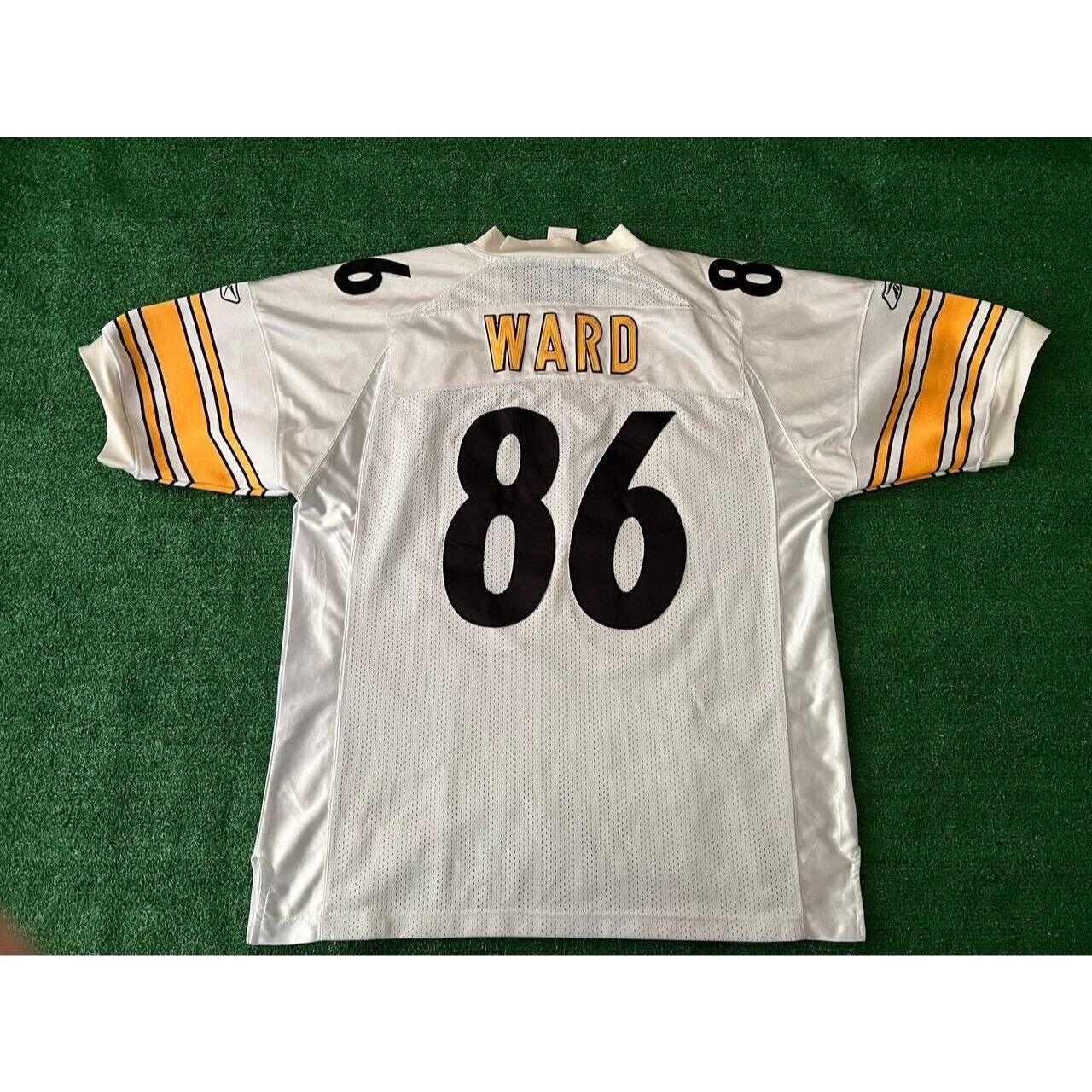 Buy the Reebok NFL Men Black Steelers Ward #86 Jersey Sz. XL