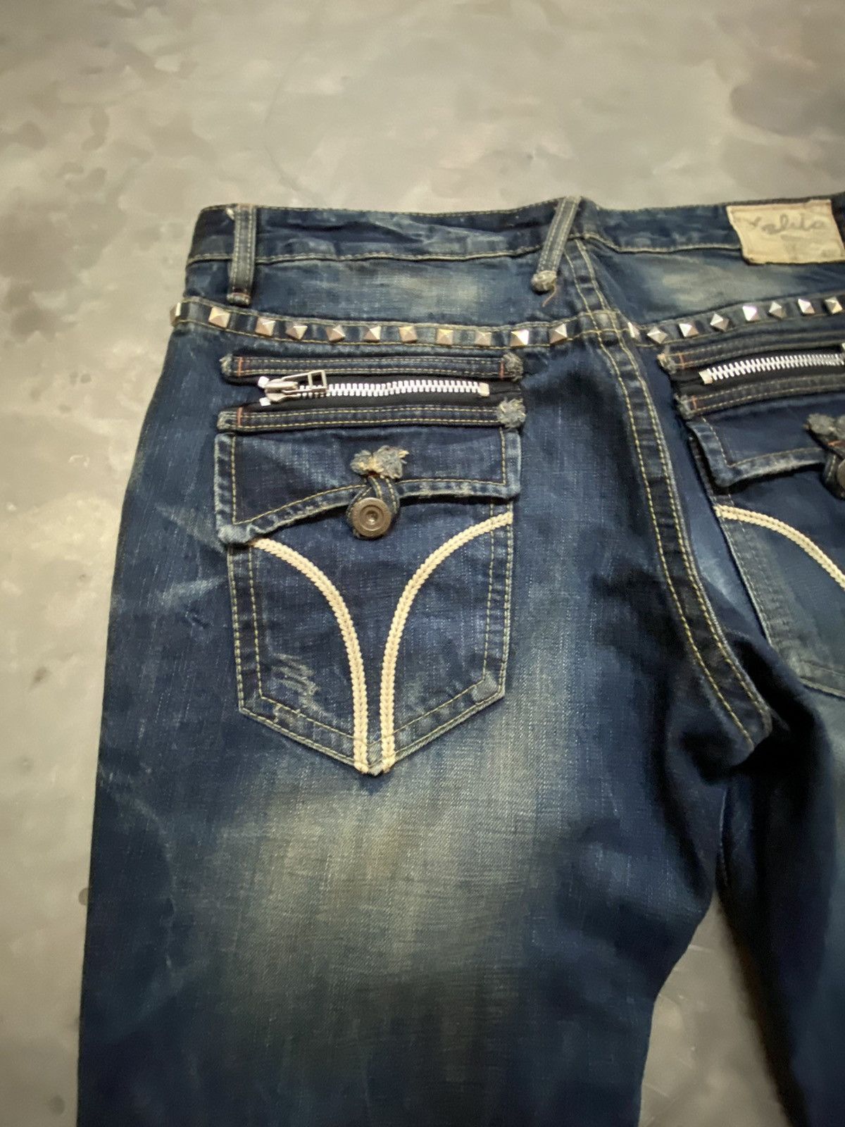 Japanese Brand Flare Jeans Japanese Lolita Mud Rusty Boot Cut Size US 36 / EU 52 - 6 Thumbnail