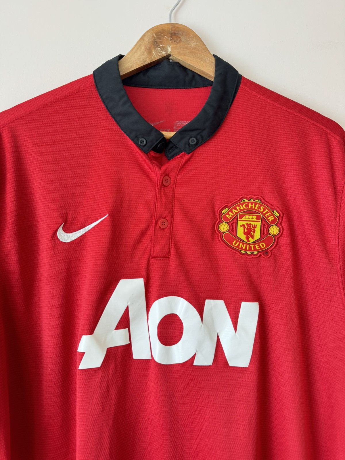 Nike Manchester United 2014-2015 Home Soccer Jersey Shirt Kit Size US XXL / EU 58 / 5 - 6 Thumbnail