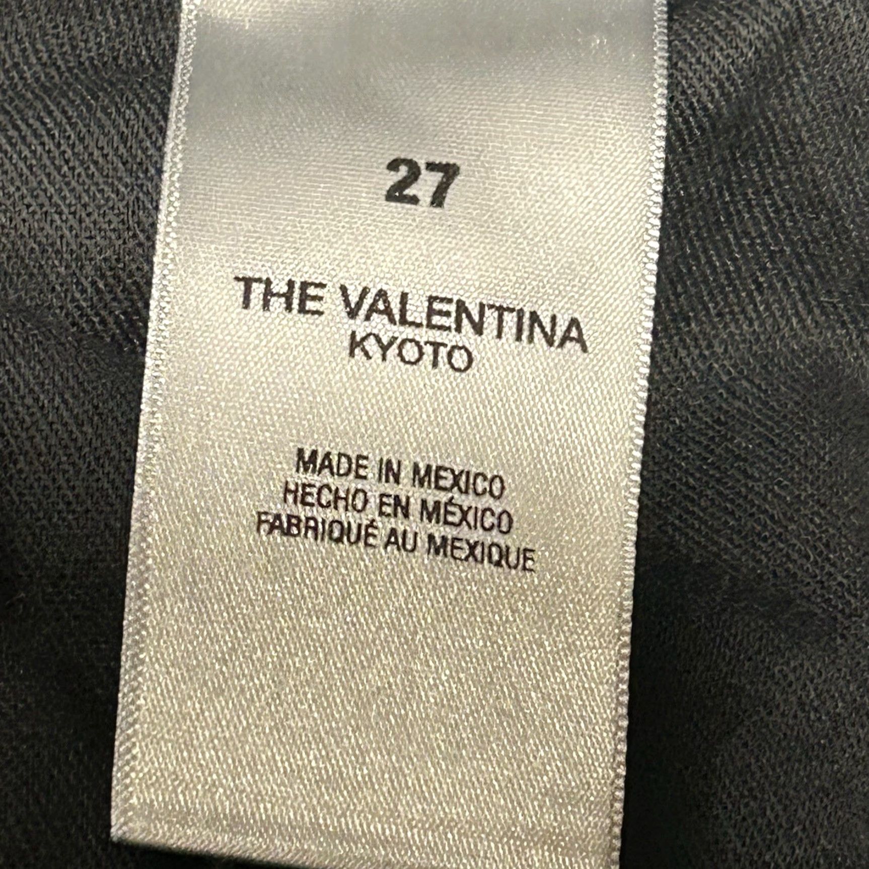 Vintage Valentina Favorite Daughter The Valentina Jeans 27 Black Kyoto Slim Straight Women 5-Pocket Denim High Rise Dark Wash 29 Inseam Regular Size XS? Size ONE SIZE - 6 Thumbnail