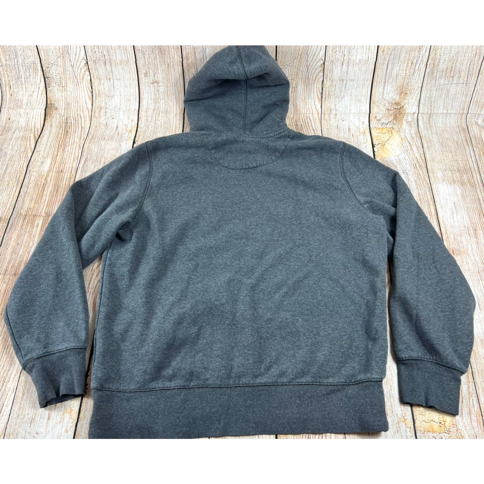 Nike Nike Hoodie Center Swoosh Embroidered Gray Pullover Sweatshirt L Men Long Sleeve Hooded Pockets Regular 2000s Vintage No Size US L / EU 52-54 / 3 - 2 Thumbnail