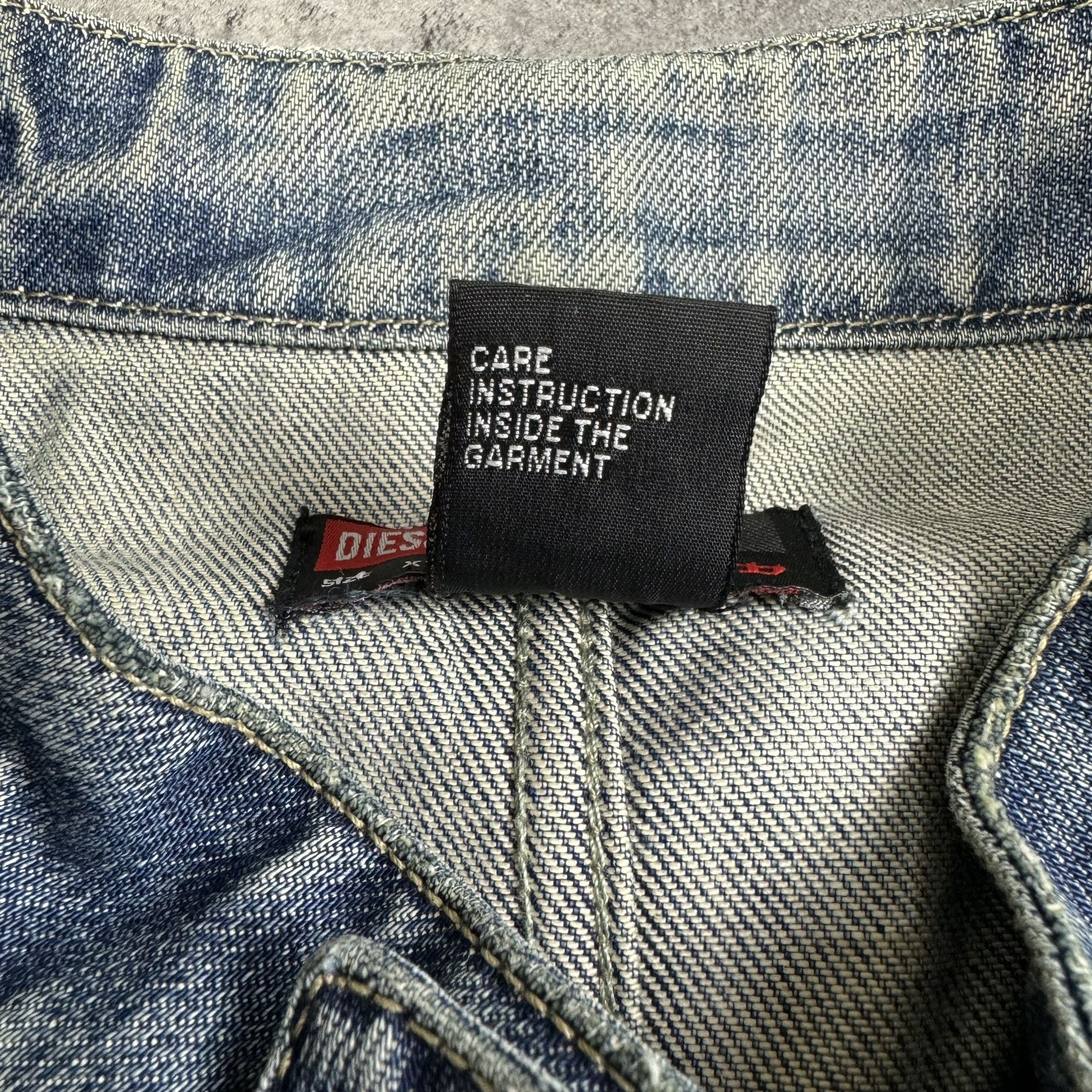 Diesel × Vintage DIESEL DYED TRUCKER DENIM JACKET Size US XXL / EU 58 / 5 - 7 Thumbnail