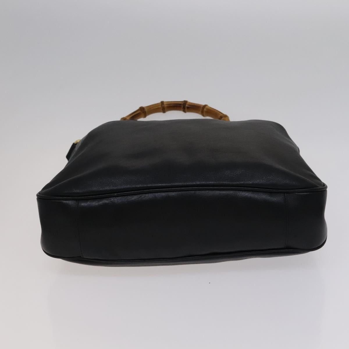 Gucci GUCCI Bamboo Hand Bag Leather Black Size ONE SIZE - 9 Thumbnail