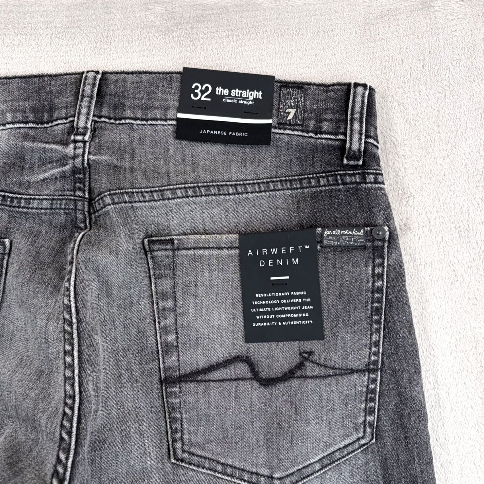 7 For All Mankind VINTAGE? The Straight Half Step Airweft Japanese Fabric Men 32x32 NWT 7 For All Mankind Size US 32 / EU 48 - 7 Thumbnail